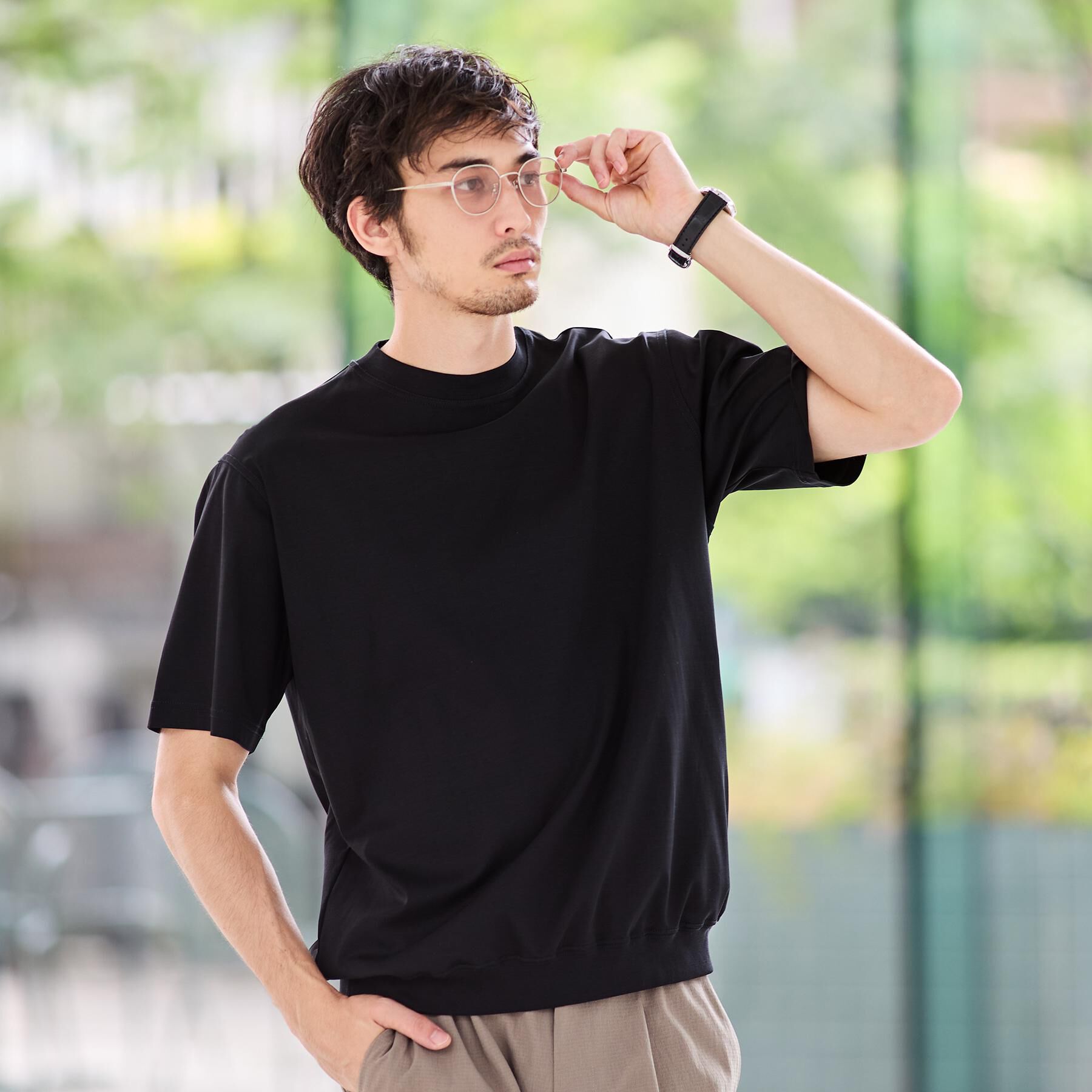 TAKEO KIKUCHI「【接触冷感】アイスクリアコットン Tシャツ」|Tシャツ・カットソー|