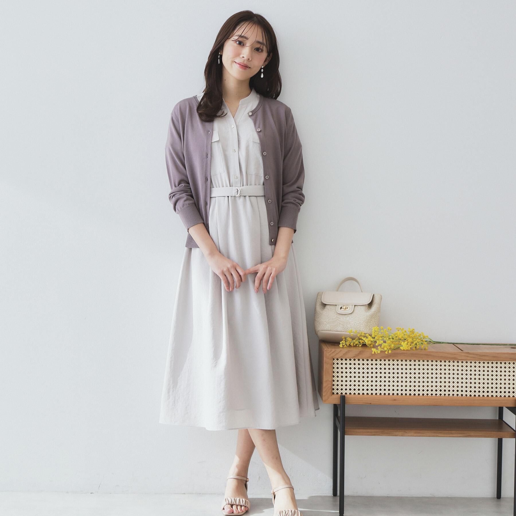 index「《7色展開／XS-LLサイズ》ダブルポケットスキッパーシャツワンピース【吸水速乾／防シワ／イージーア」|ワンピース|