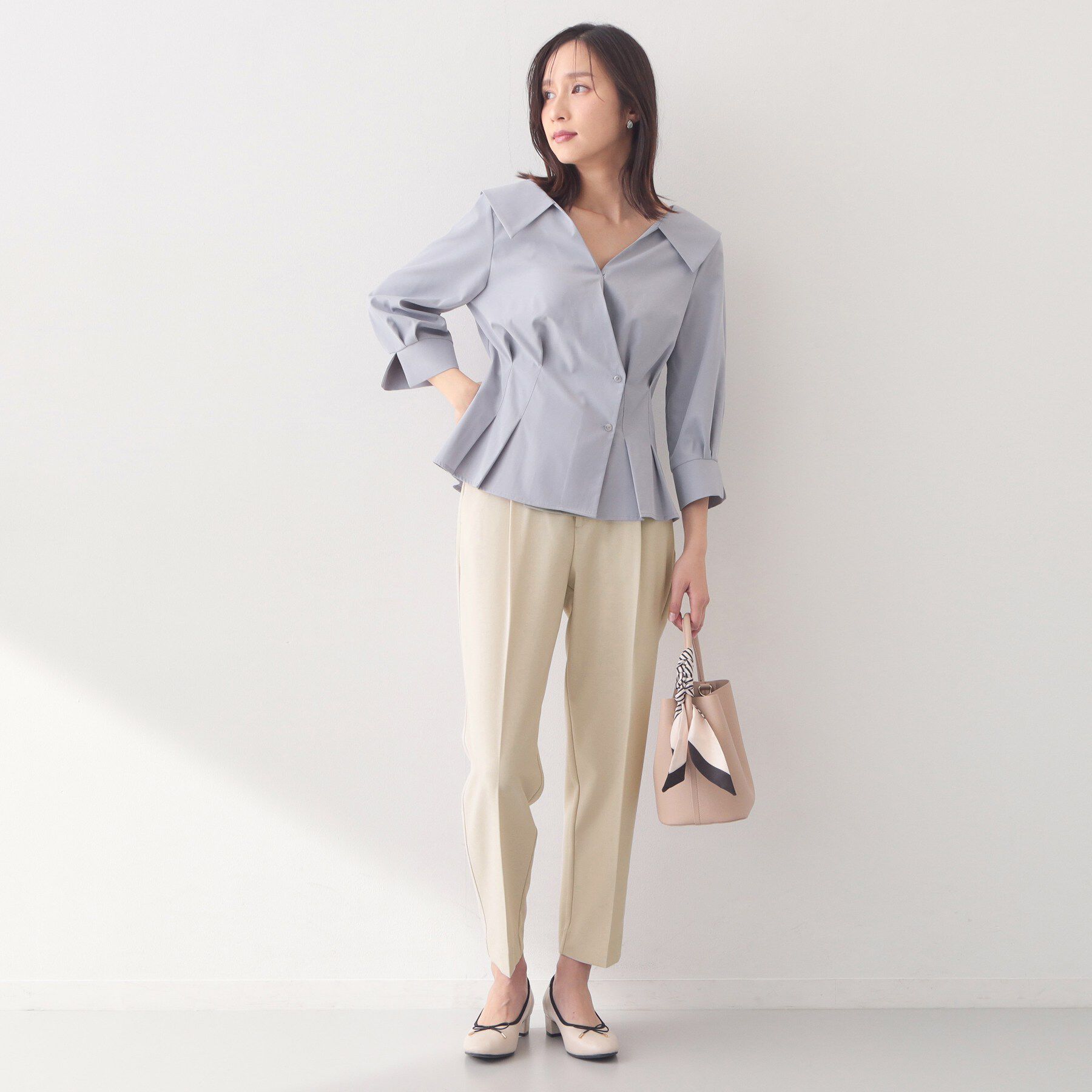 index「ストレッチテーパードパンツ／セットアップ可【洗濯機OK／接触冷感／吸水速乾／防シワ】《SS～LL》」|その他|