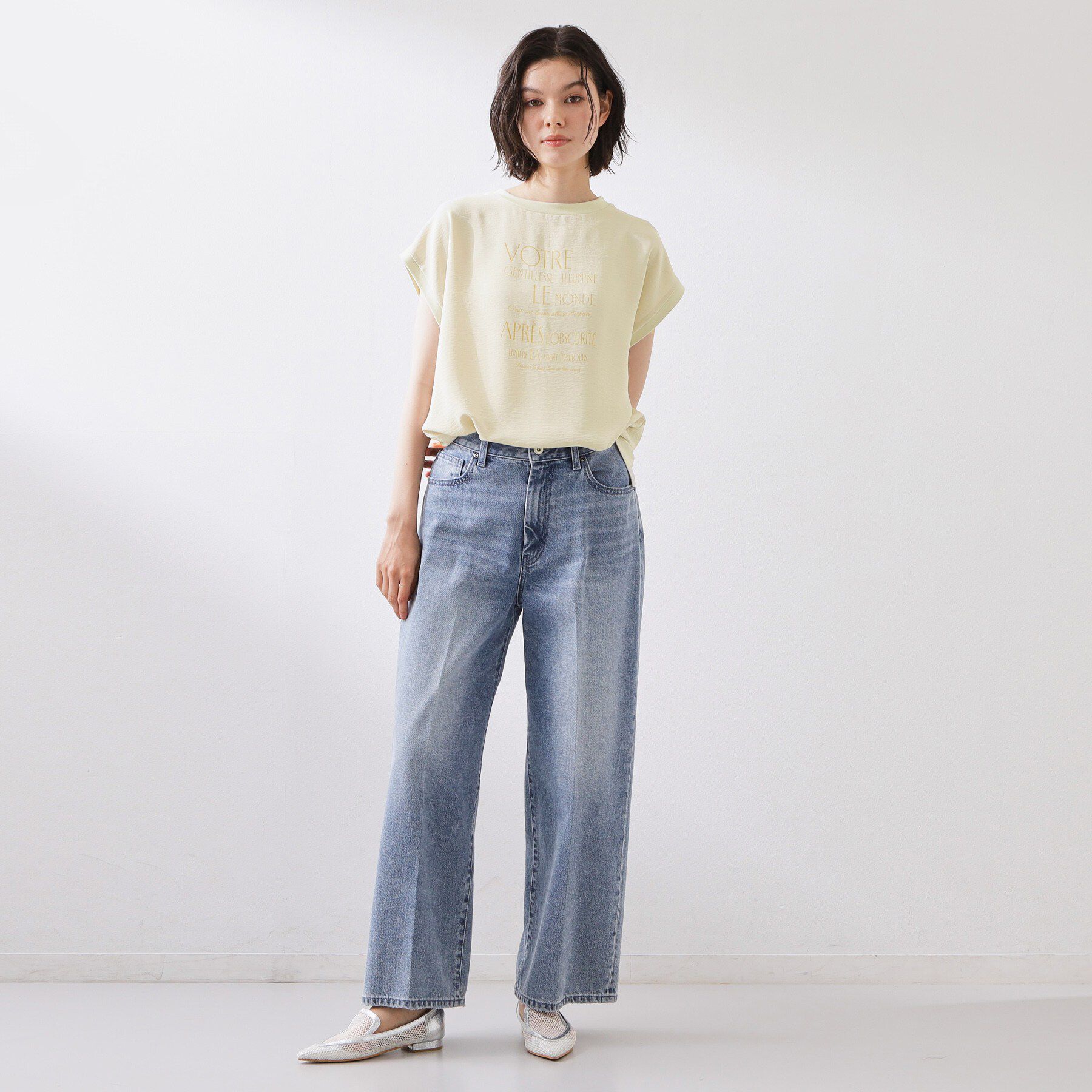 THE SHOP TK「【ひんやりさらさら】軽やかに着られる プリントTシャツ」|Tシャツ・カットソー|