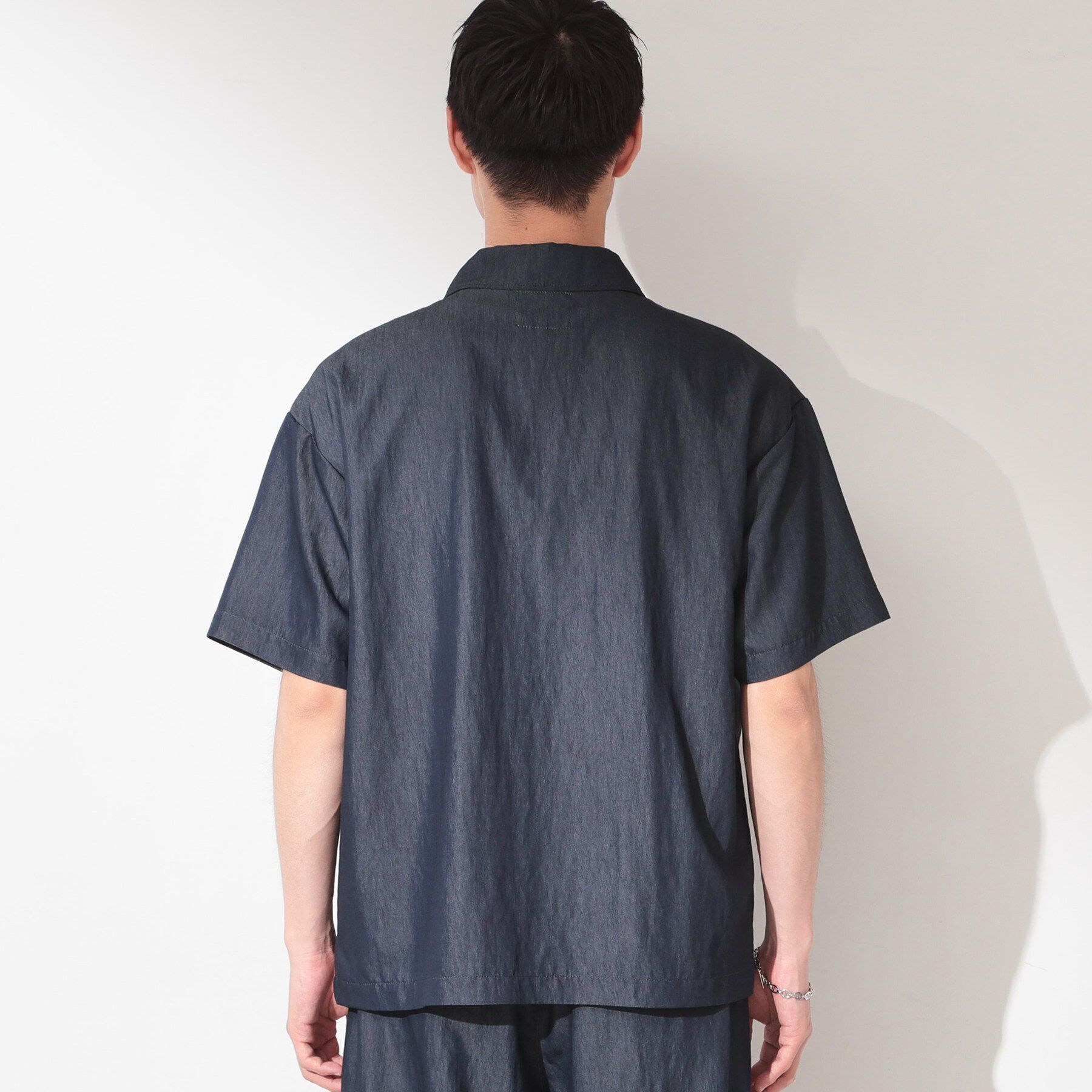 THE SHOP TK「【セットアップ可／洗濯機OK】アソート ジップ半袖シャツ」|シャツ・ブラウス|