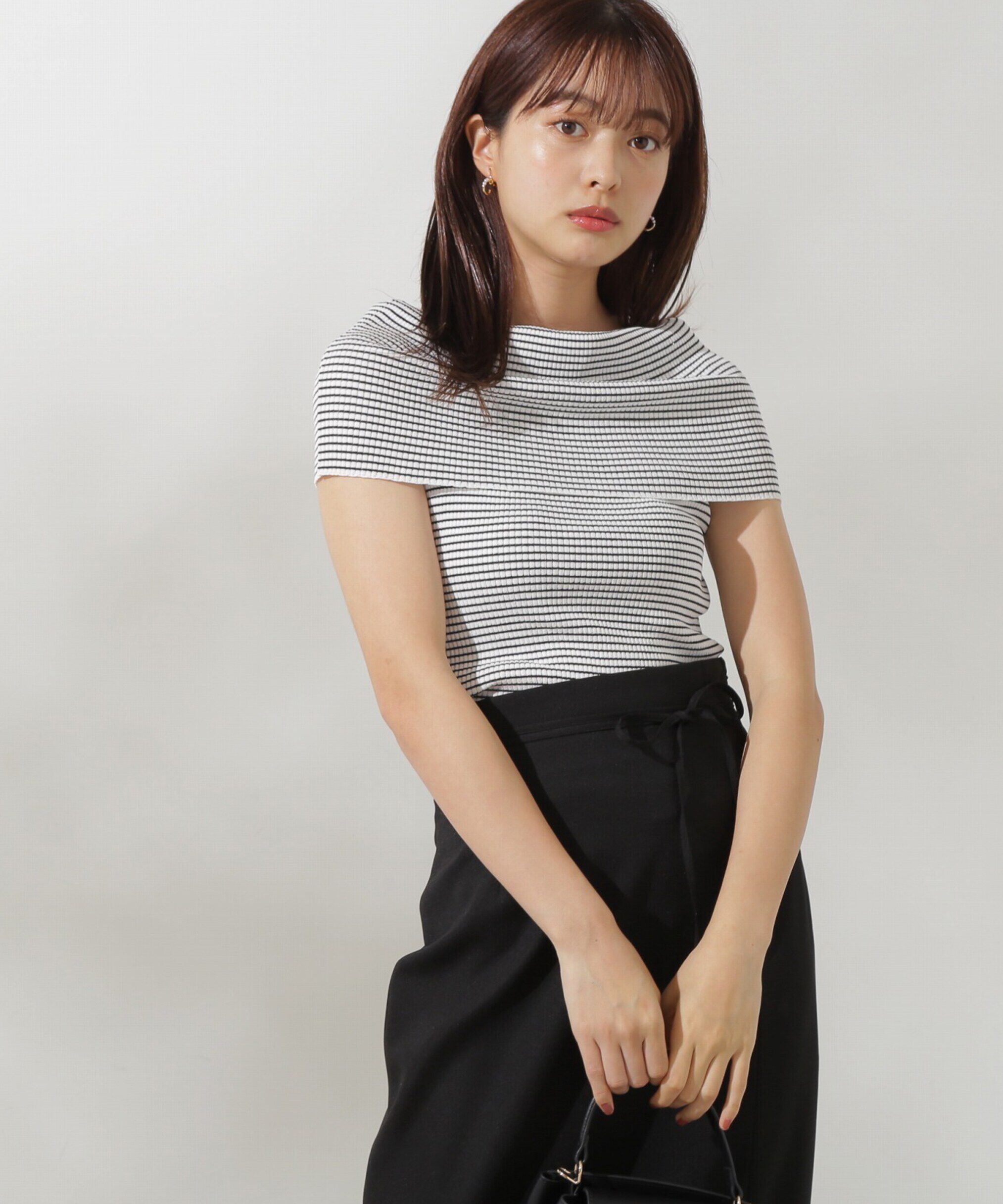 PROPORTION BODY DRESSING「オフショルノースリニット」|ニット・セーター|