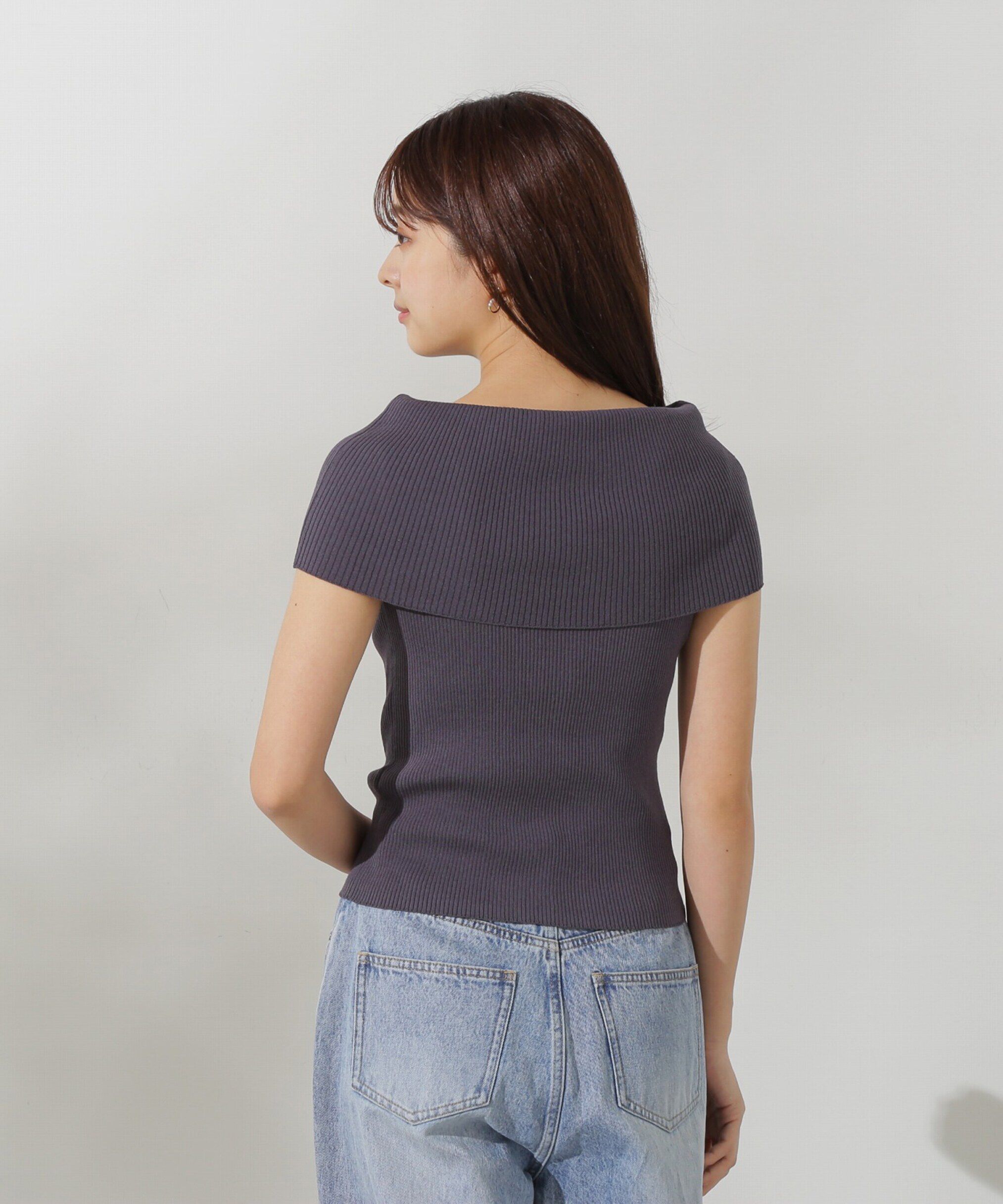 PROPORTION BODY DRESSING「オフショルノースリニット」|ニット・セーター|