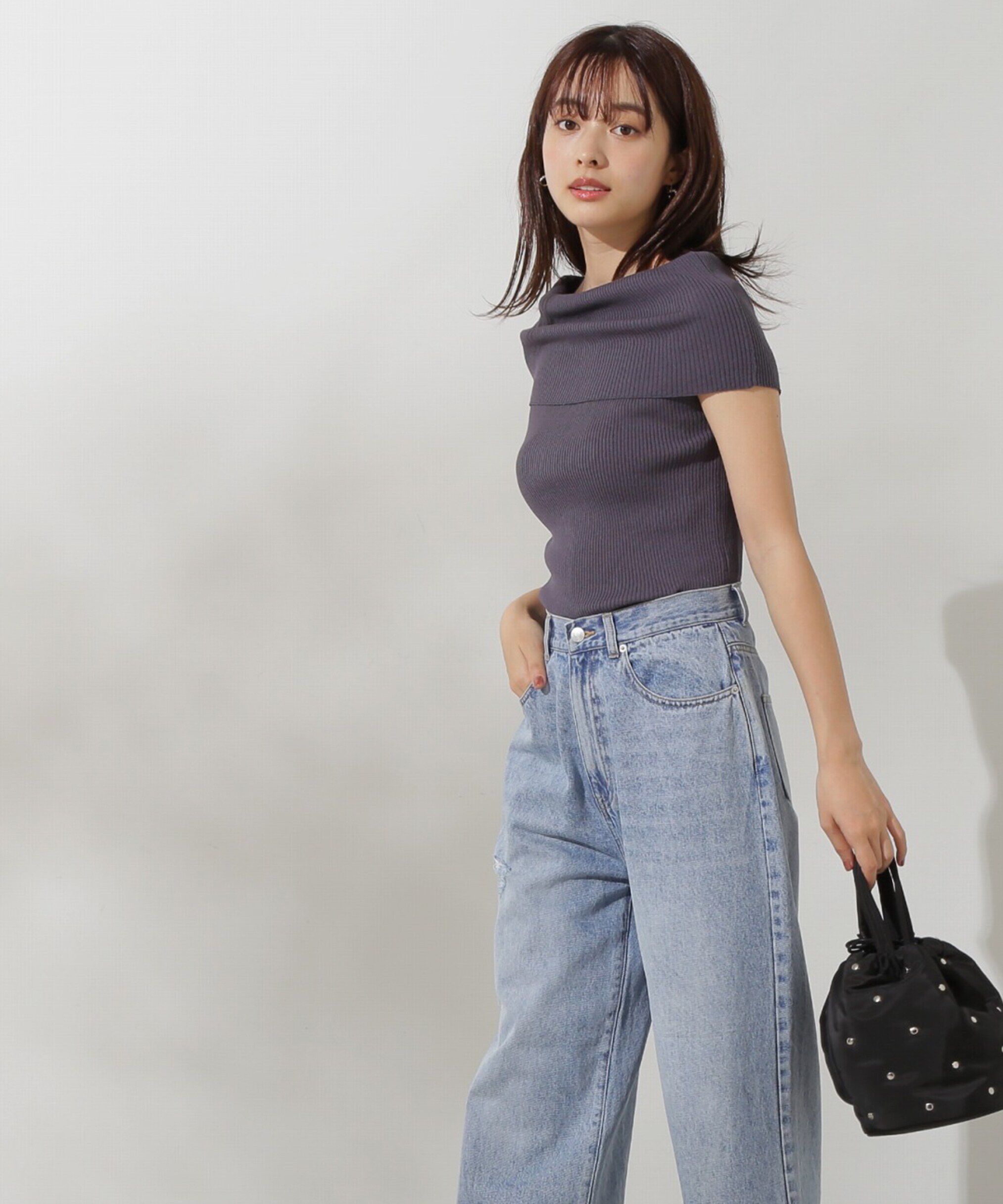 PROPORTION BODY DRESSING「オフショルノースリニット」|ニット・セーター|