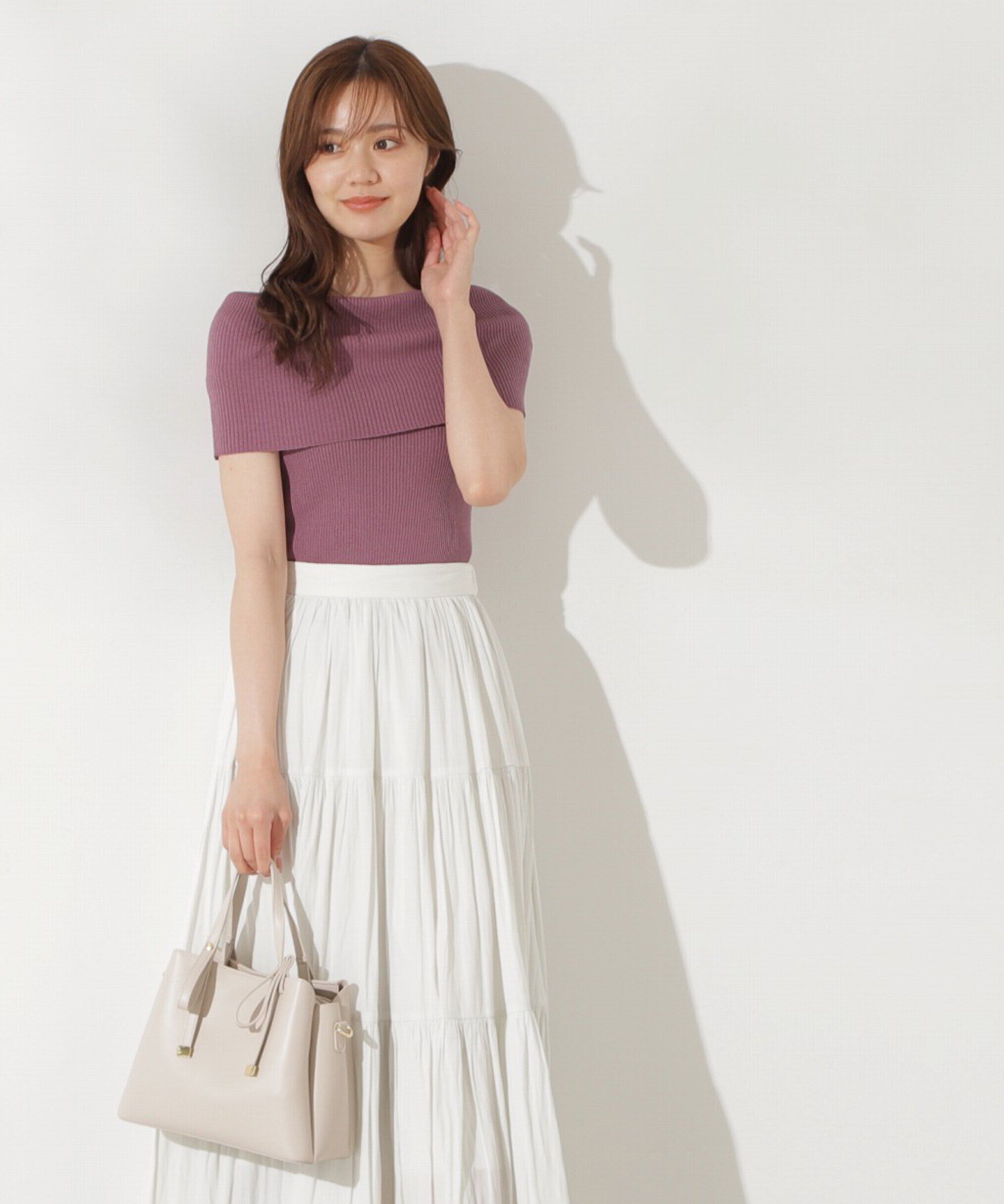 PROPORTION BODY DRESSING「オフショルノースリニット」|ニット・セーター|