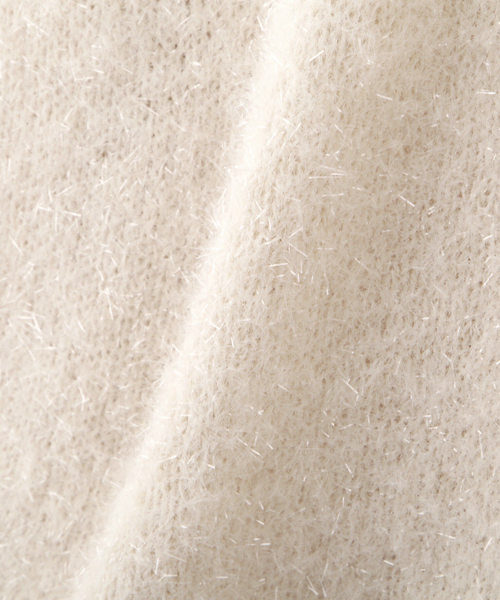 PROPORTION BODY DRESSING「シャイニーフェザーアンサンブルニット　WEB限定カラー：パープル24AW」|ニット・セーター|