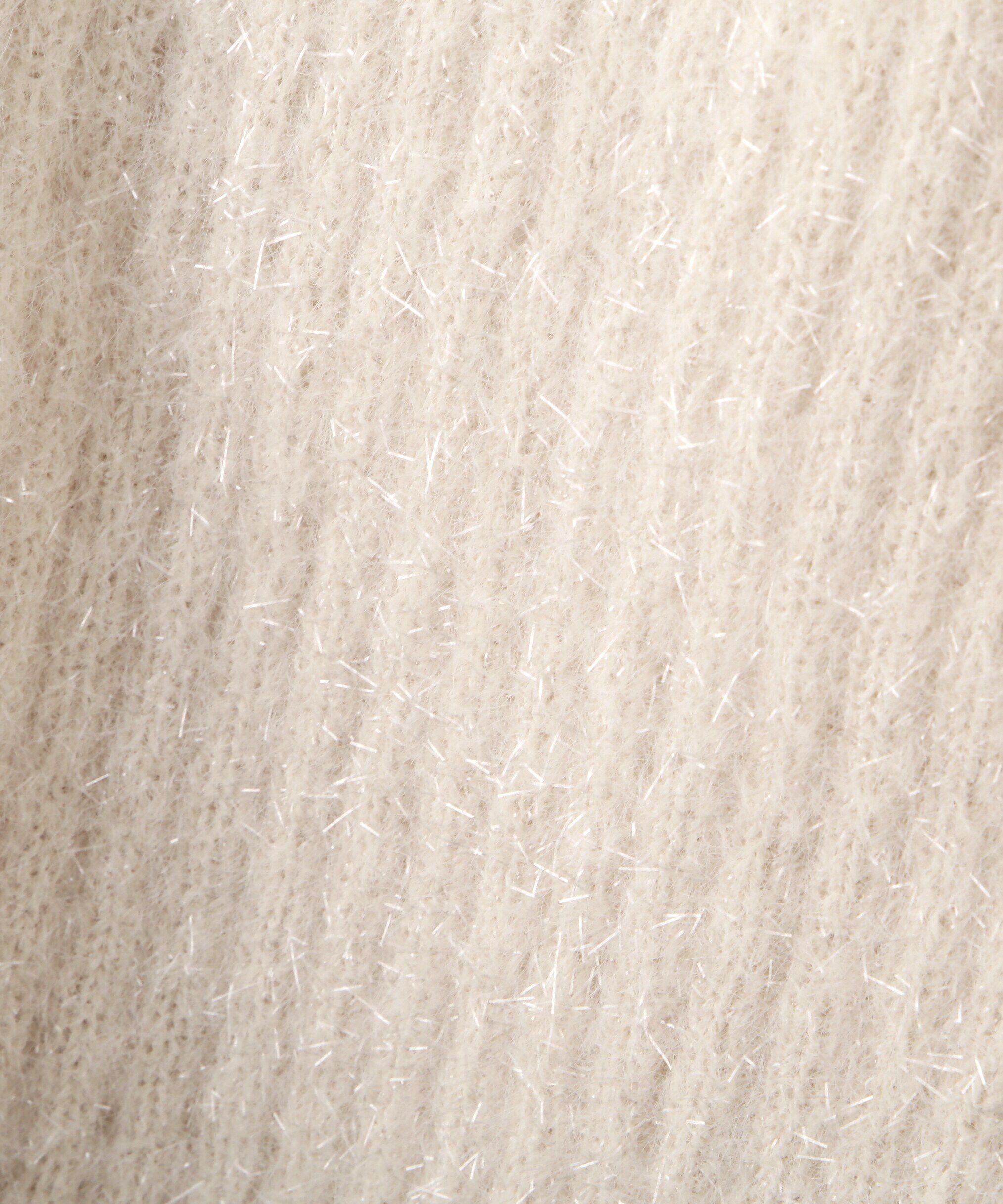 PROPORTION BODY DRESSING「シャイニーフェザーアンサンブルニット　WEB限定カラー：パープル24AW」|ニット・セーター|