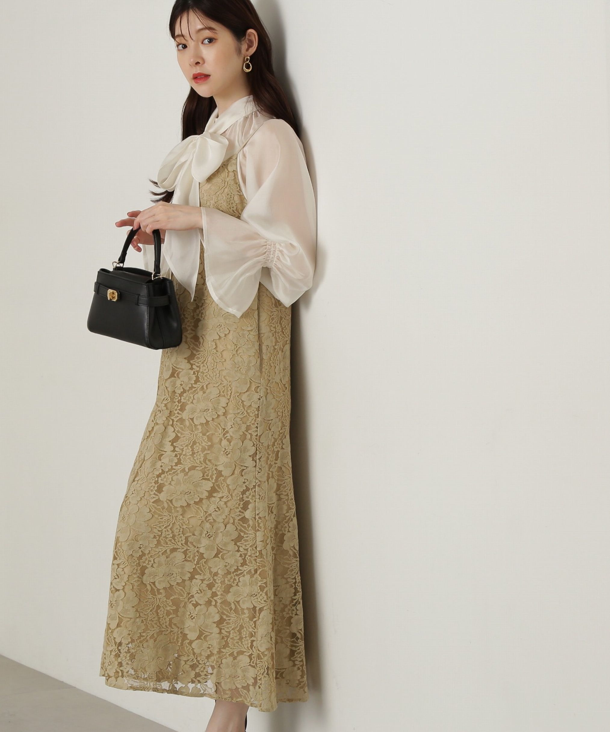PROPORTION BODY DRESSING「2wayシアーボウタイブラウス24AW」|シャツ・ブラウス|