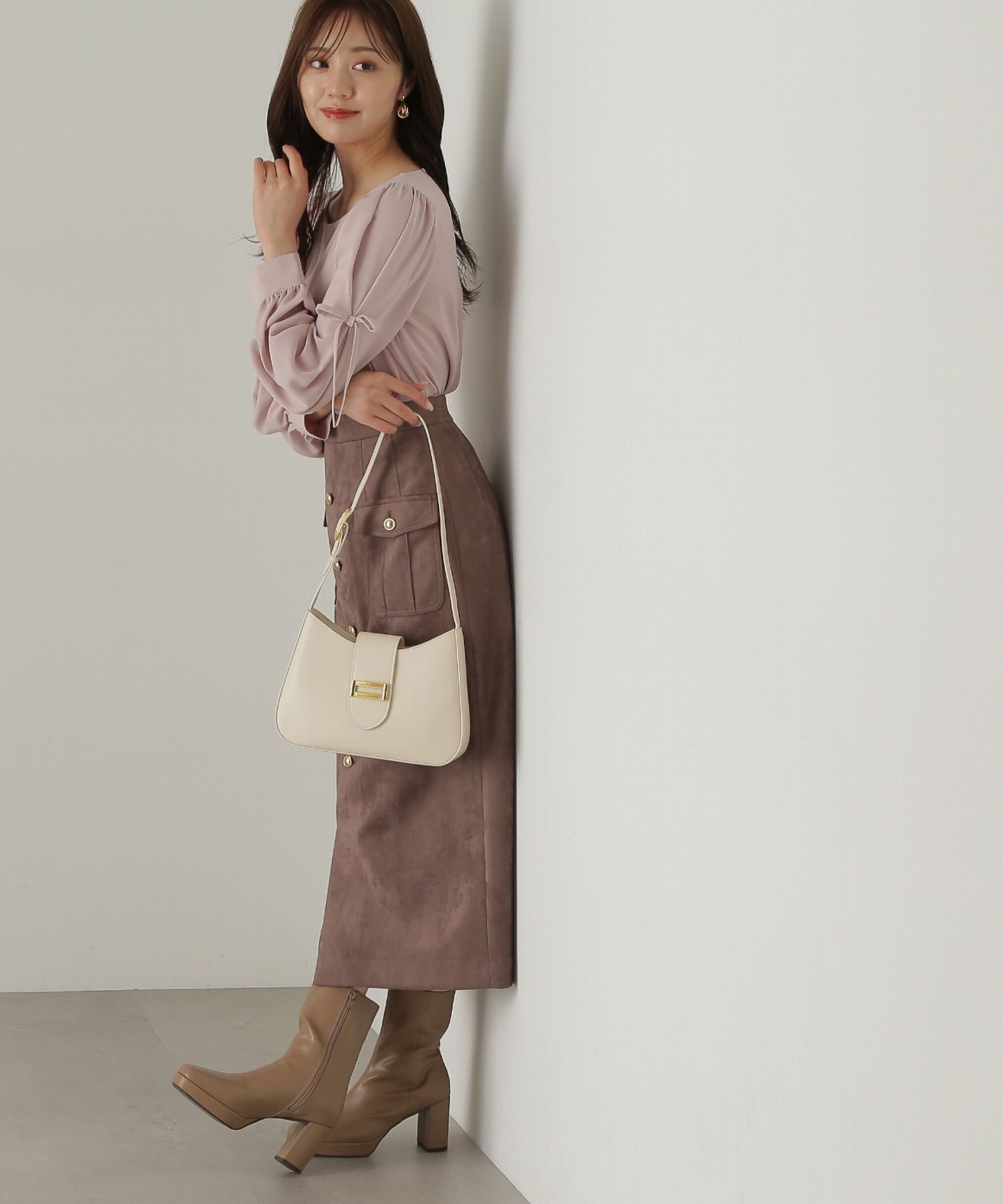 PROPORTION BODY DRESSING「タックリボンスリーブブラウス24AW」|シャツ・ブラウス|