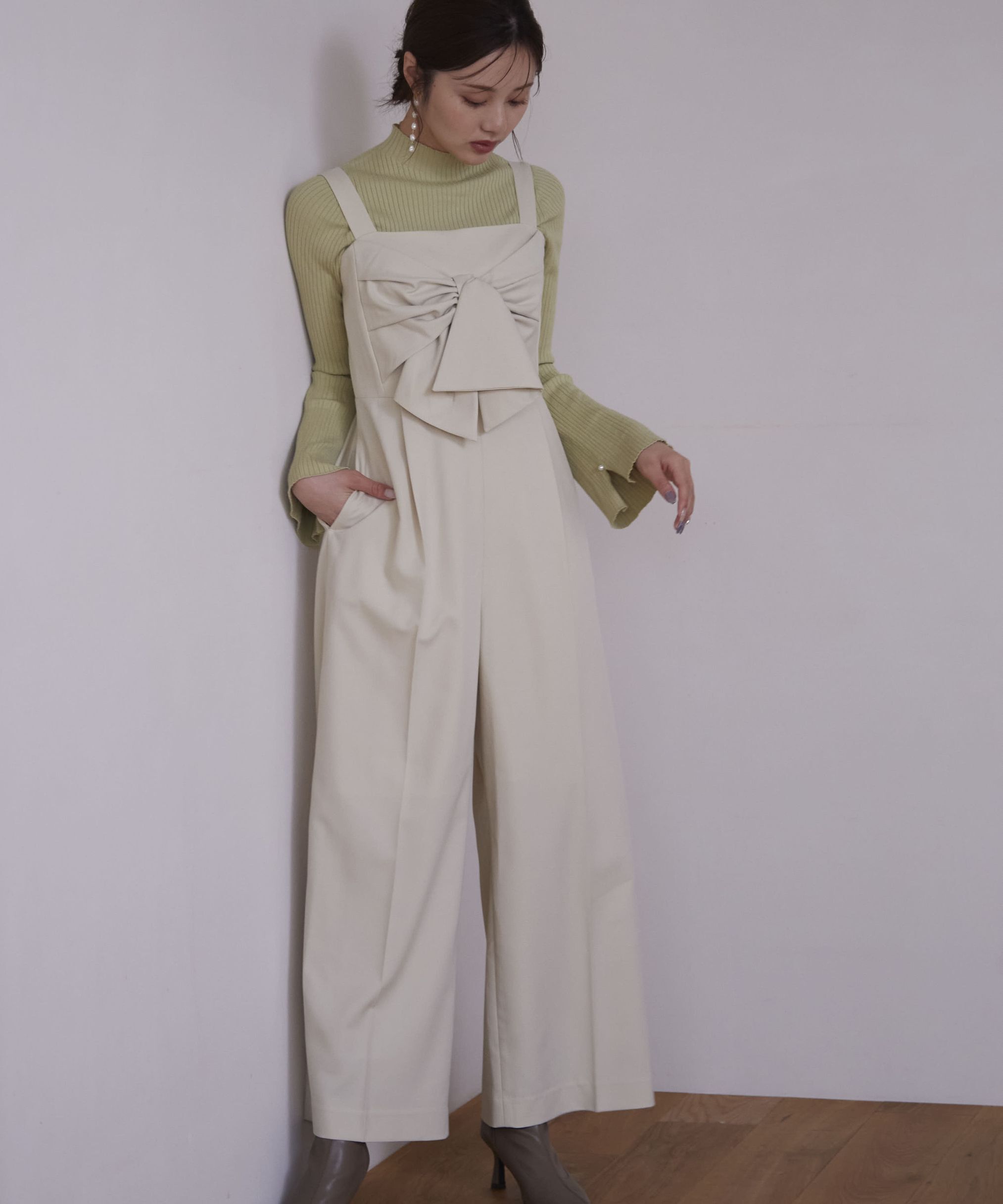 PROPORTION BODY DRESSING「リボンオールインワン」|ワンピース|