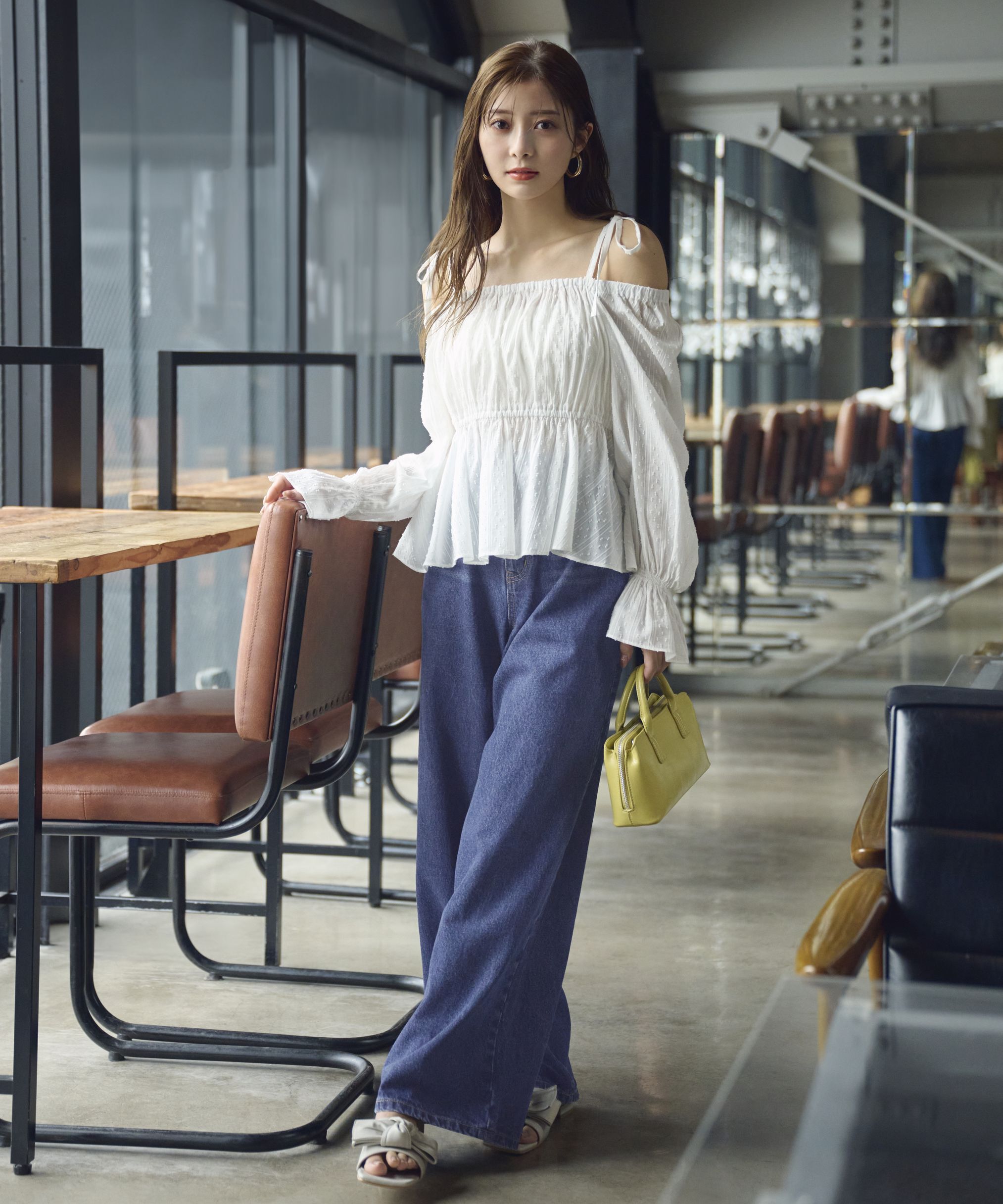 PROPORTION BODY DRESSING「ドットドビーストライプペプラムブラウス」|シャツ・ブラウス|