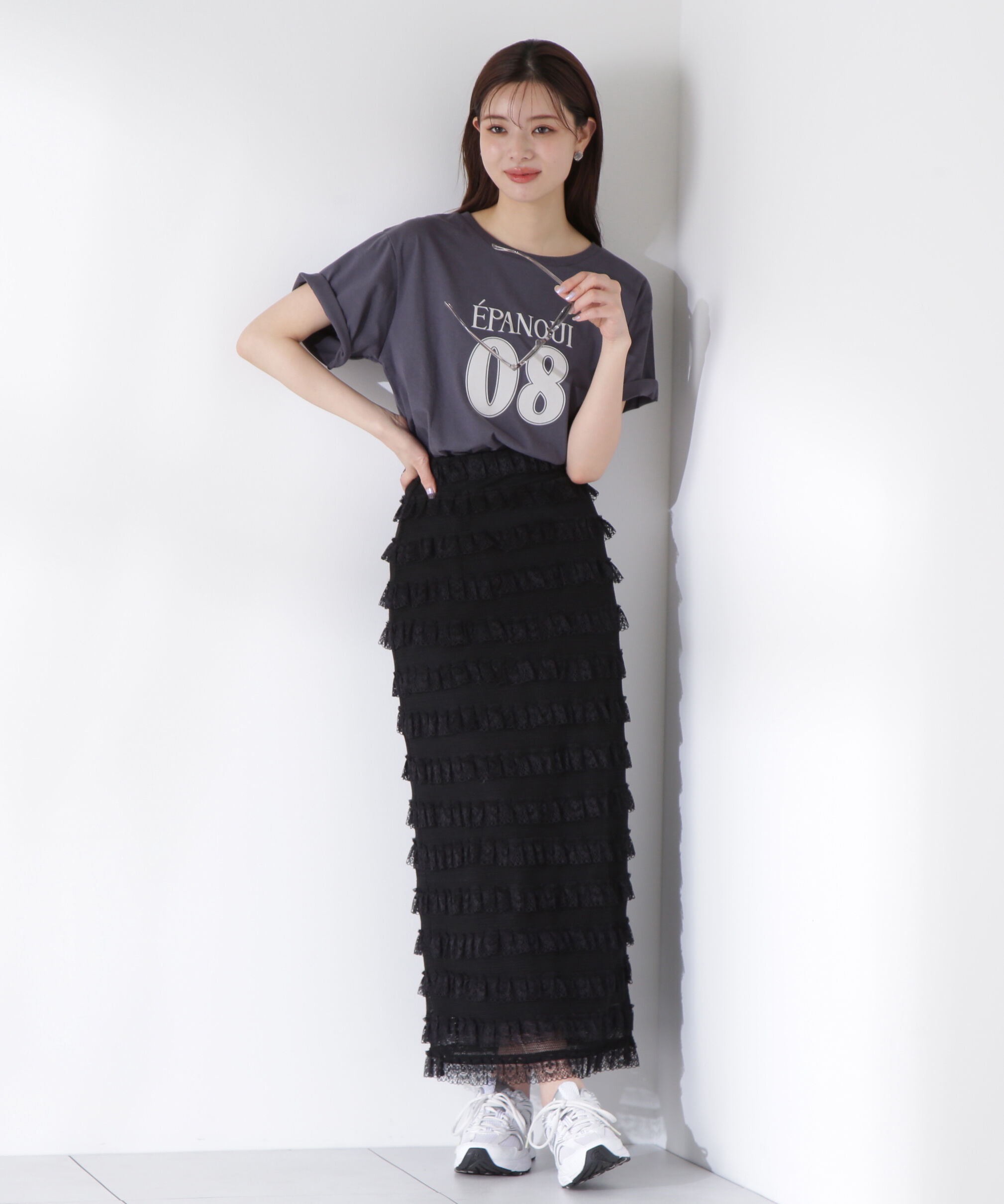 PROPORTION BODY DRESSING「レースフリルタイトスカート」|スカート|
