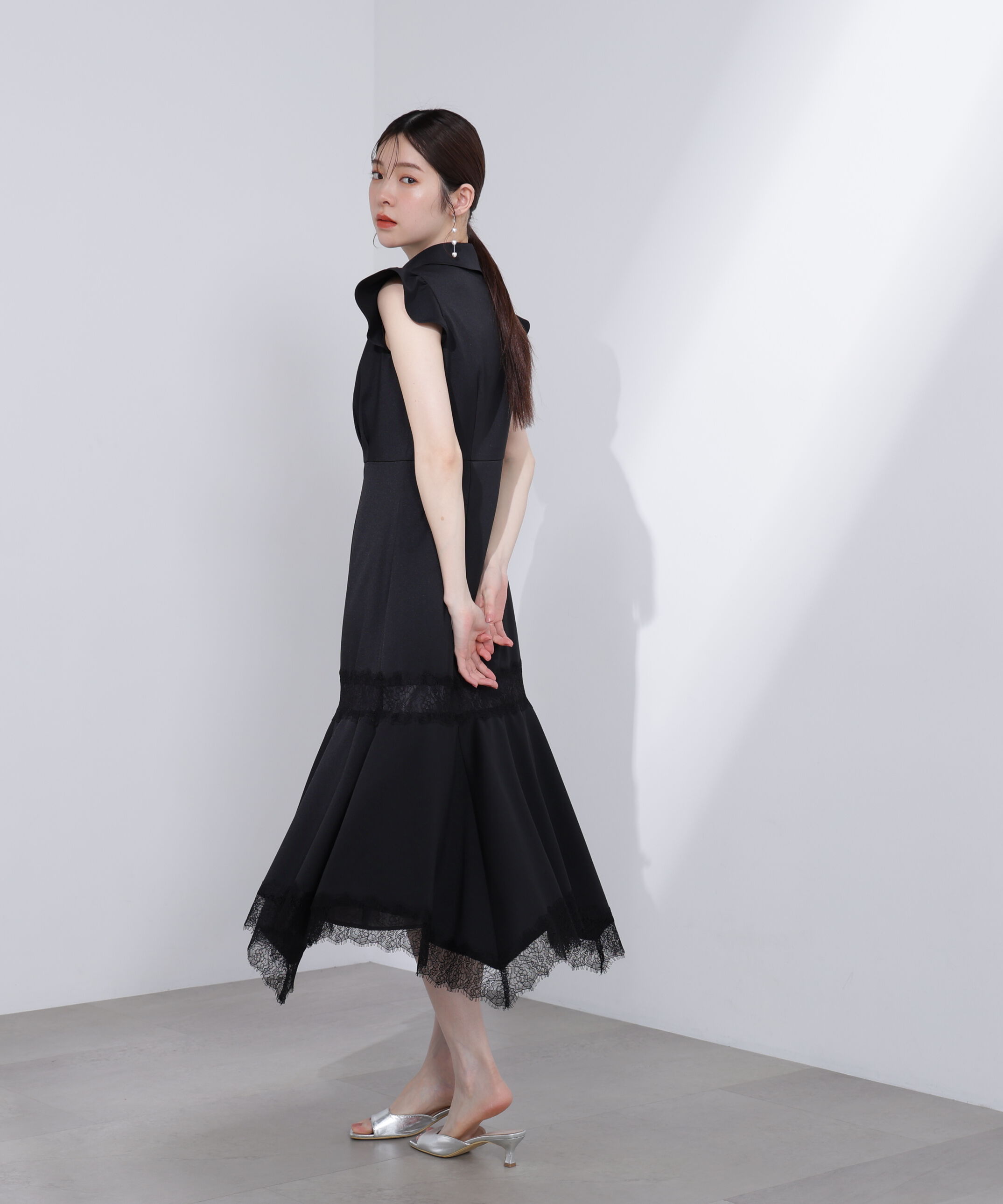 PROPORTION BODY DRESSING「レーストリムシャツワンピース」|ワンピース|