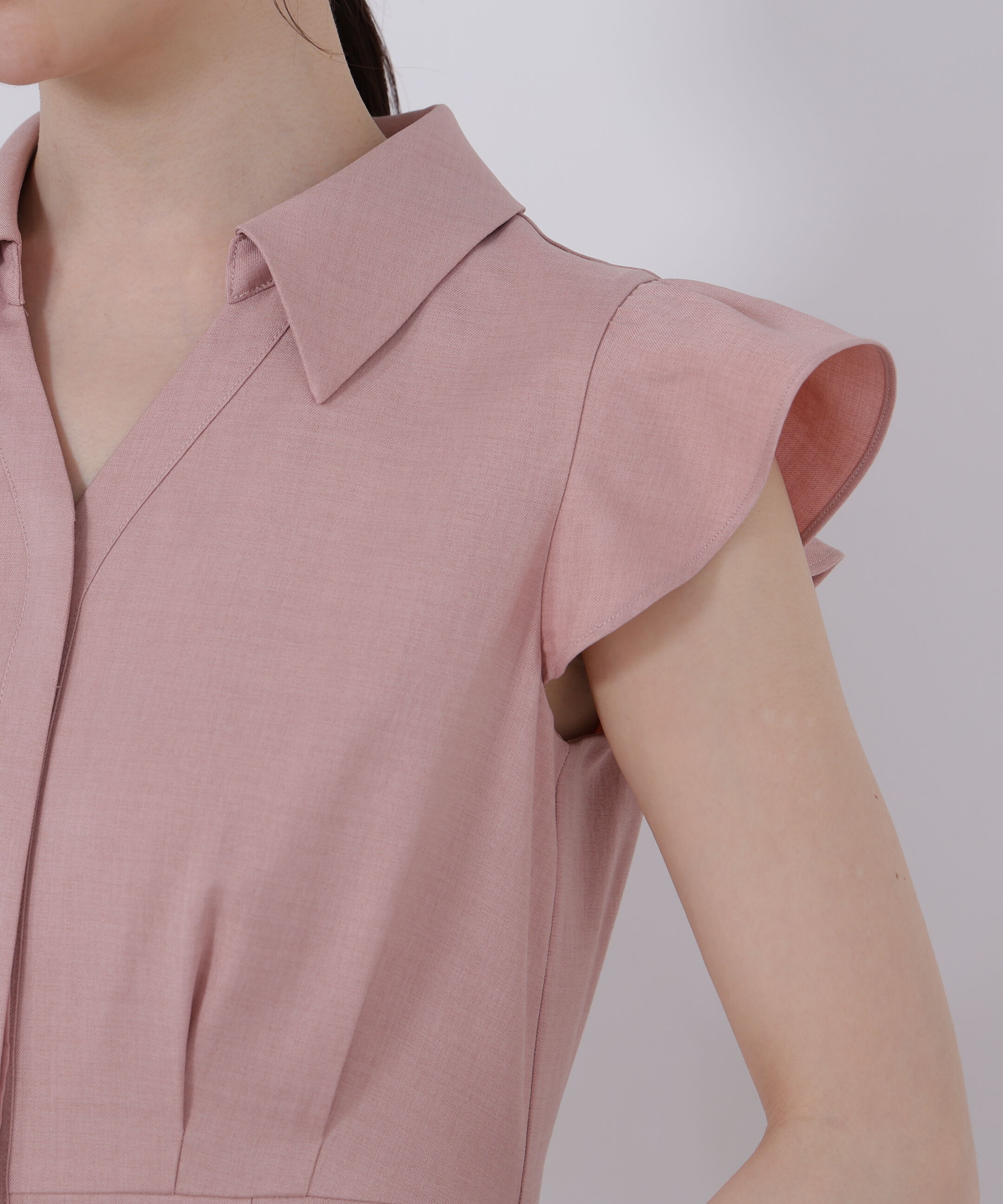PROPORTION BODY DRESSING「レーストリムシャツワンピース」|ワンピース|