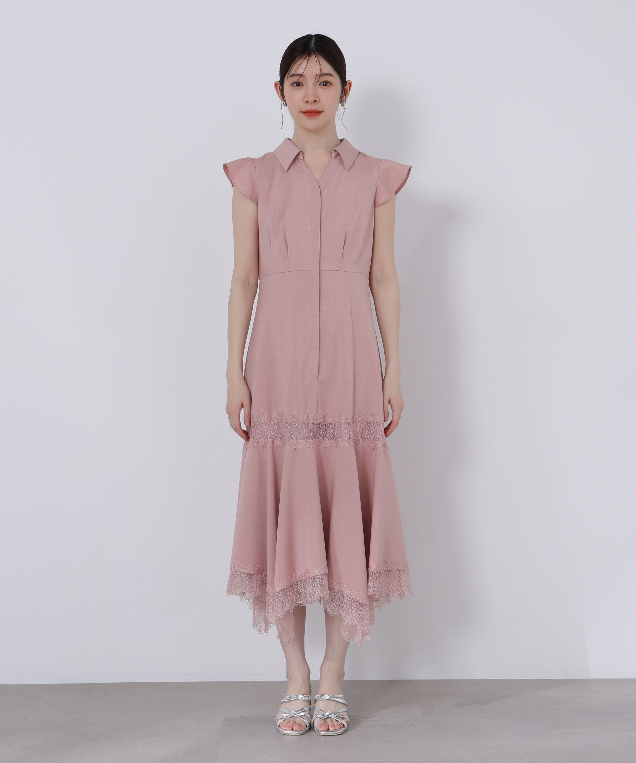 PROPORTION BODY DRESSING「レーストリムシャツワンピース」|ワンピース|