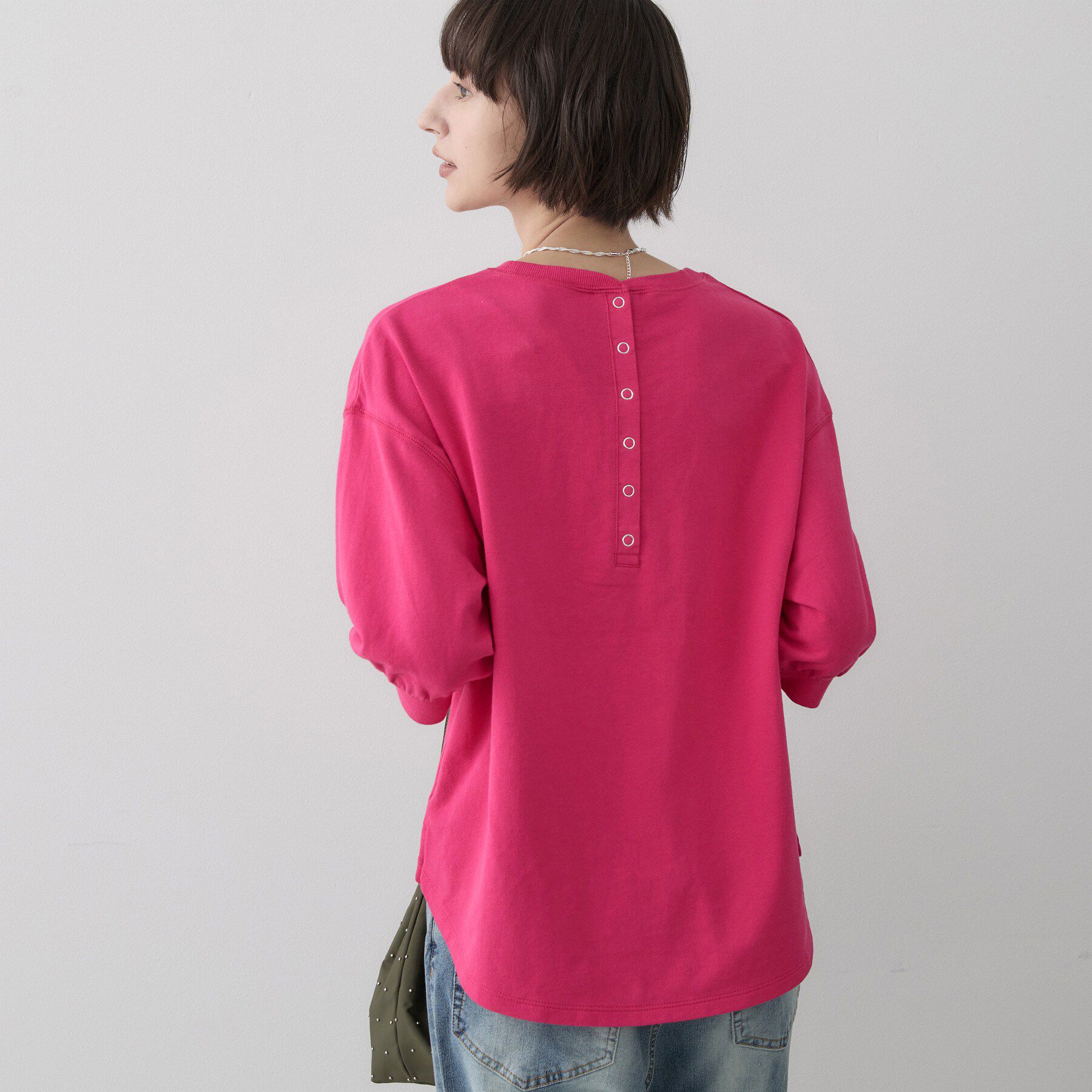Dessin「バックヘンリーカットソー5分袖」|Tシャツ・カットソー|