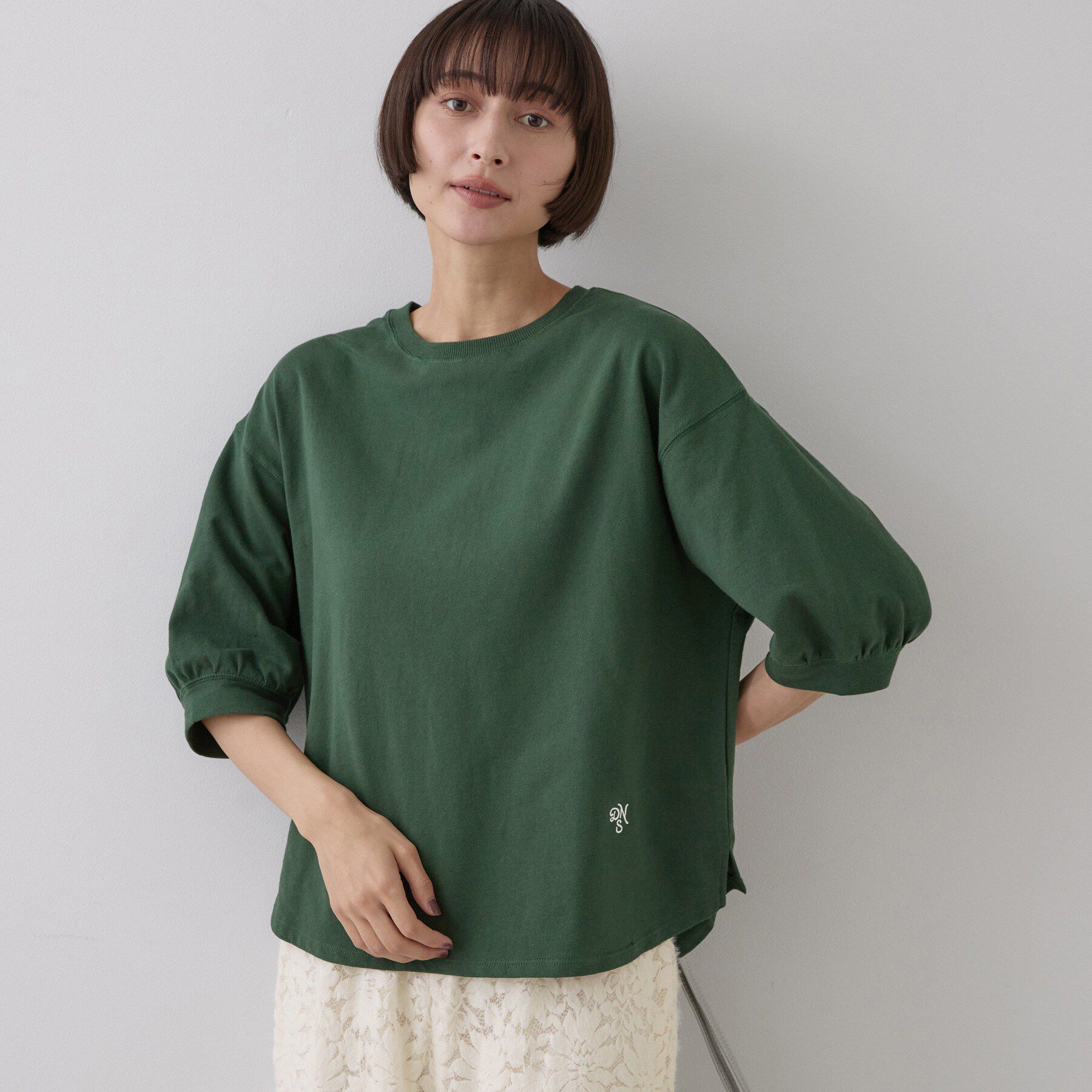 Dessin「バックヘンリーカットソー5分袖」|Tシャツ・カットソー|