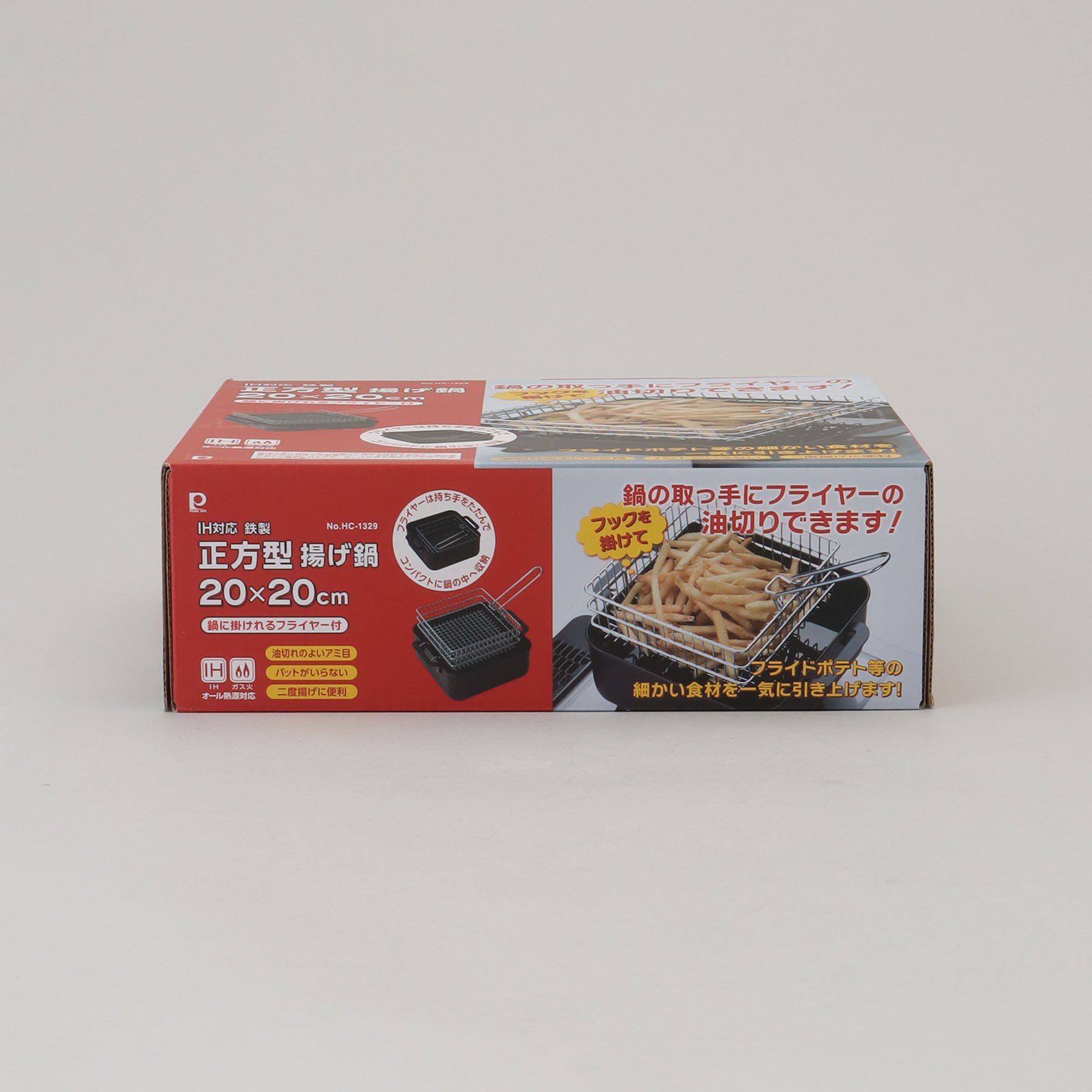 212 KITCHEN STORE「鉄製正方型揚げ鍋20&times;20cm フライヤー付」|食器・キッチングッズ|