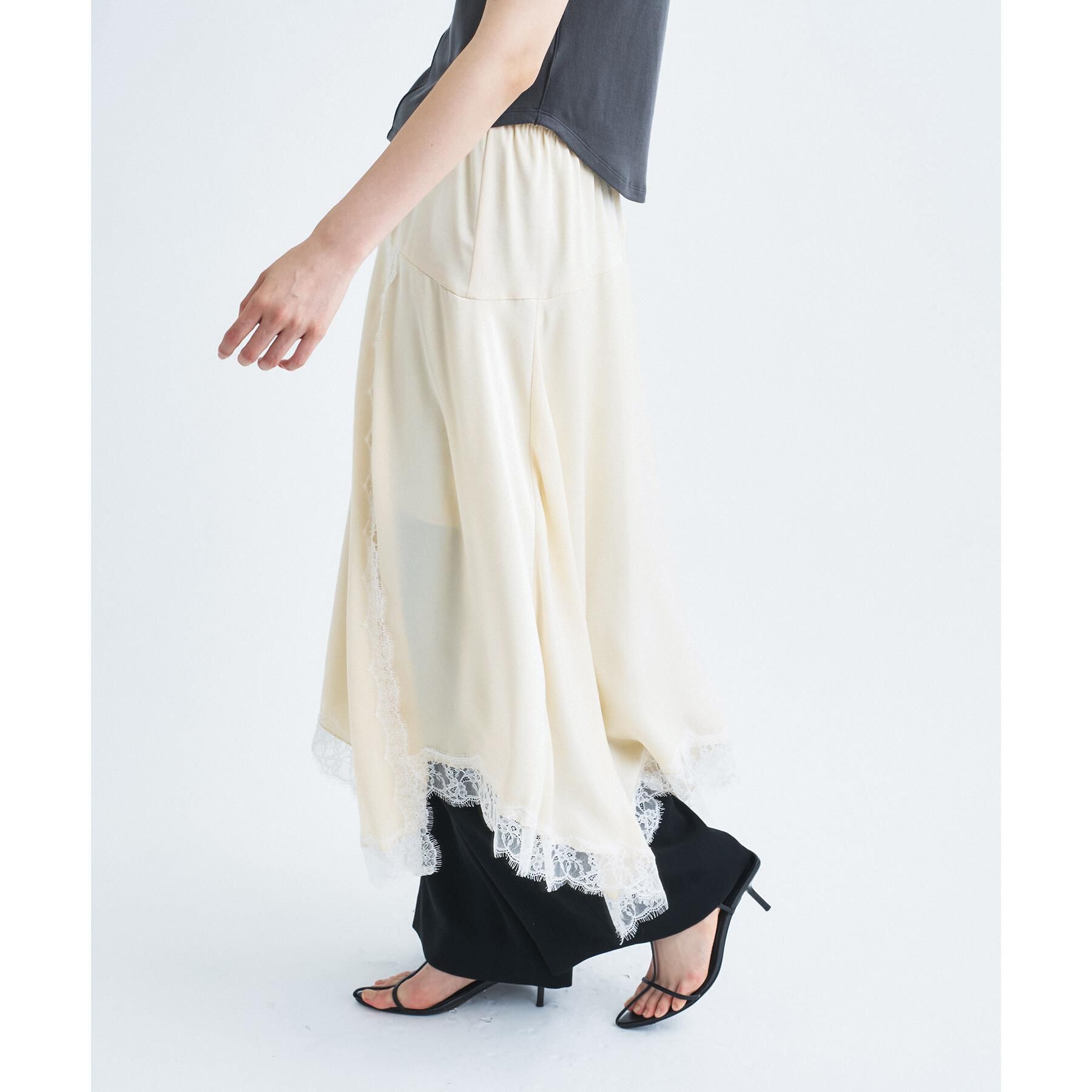 CODE A「lingerie mood lace skirt」|スカート|