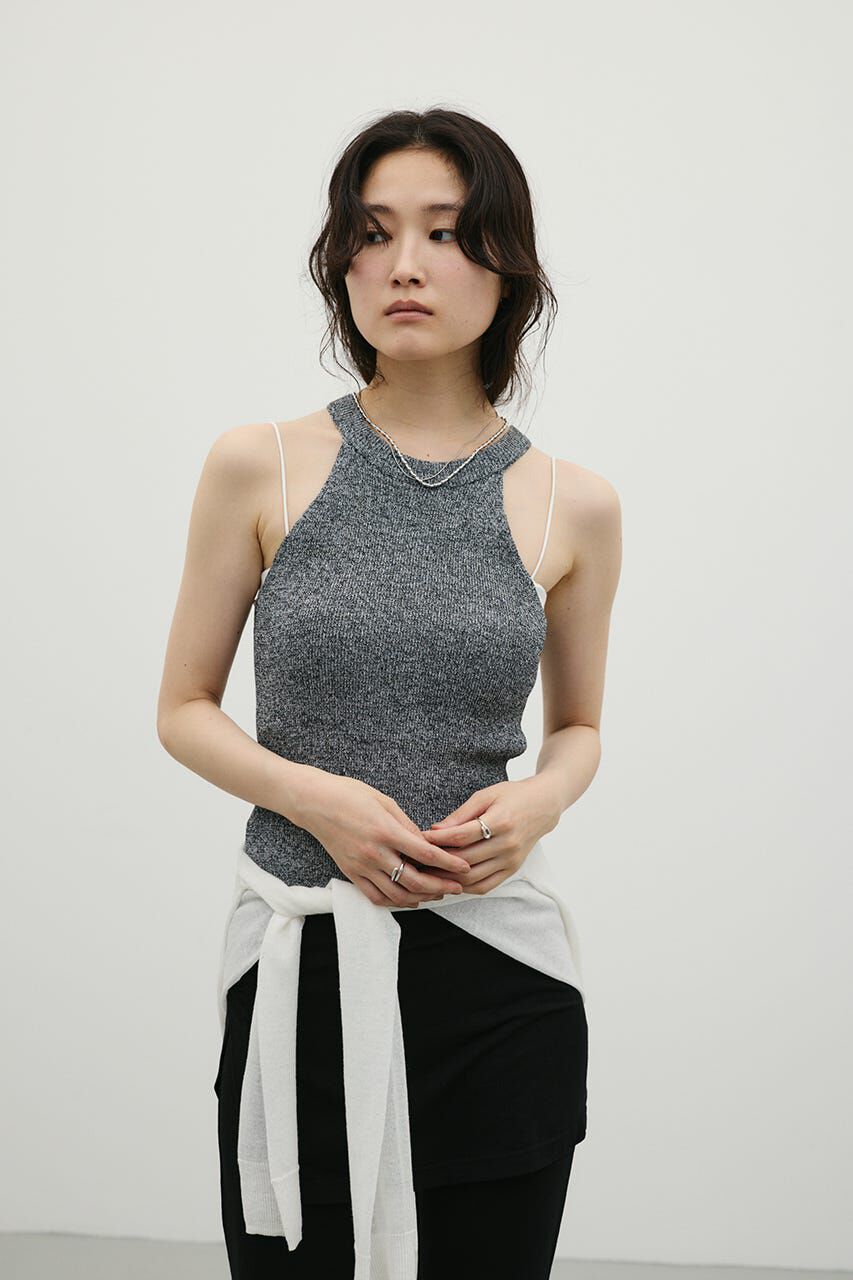 STYLEMIXER「アメスリブークレニットトップ」|タンクトップ|C.GRY