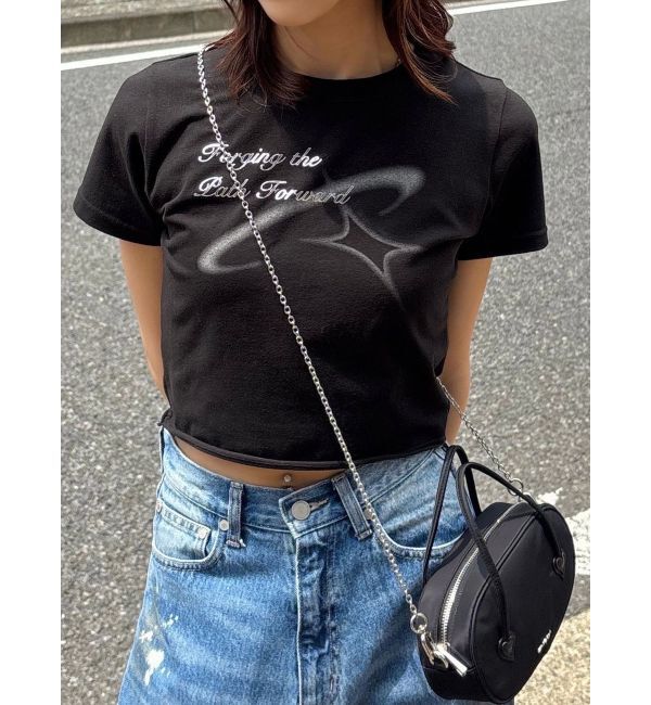 EMODA「スプレーアートTシャツ」|Tシャツ・カットソー|ブラック