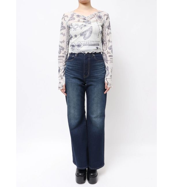 EMODA「ストラップシアートップス」|Tシャツ・カットソー|