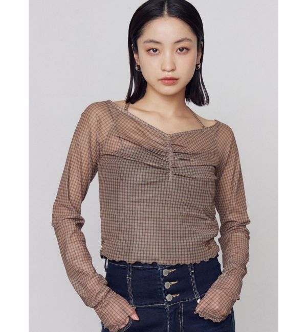 EMODA「ストラップシアートップス」|Tシャツ・カットソー|