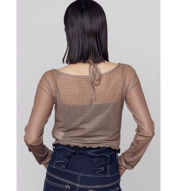 EMODA「ストラップシアートップス」|Tシャツ・カットソー|