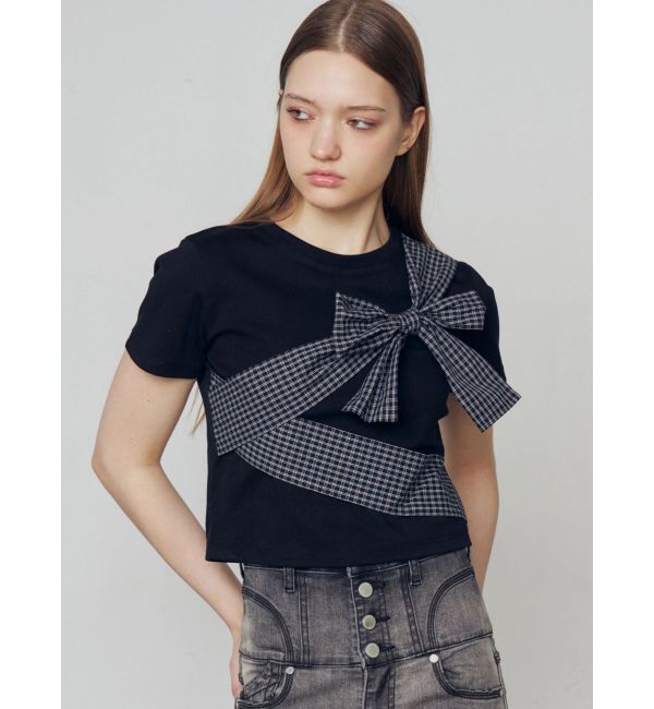 EMODA「リボンテープTシャツ」|Tシャツ・カットソー|