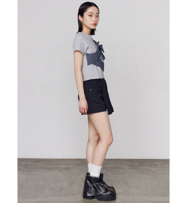 EMODA「リボンテープTシャツ」|Tシャツ・カットソー|