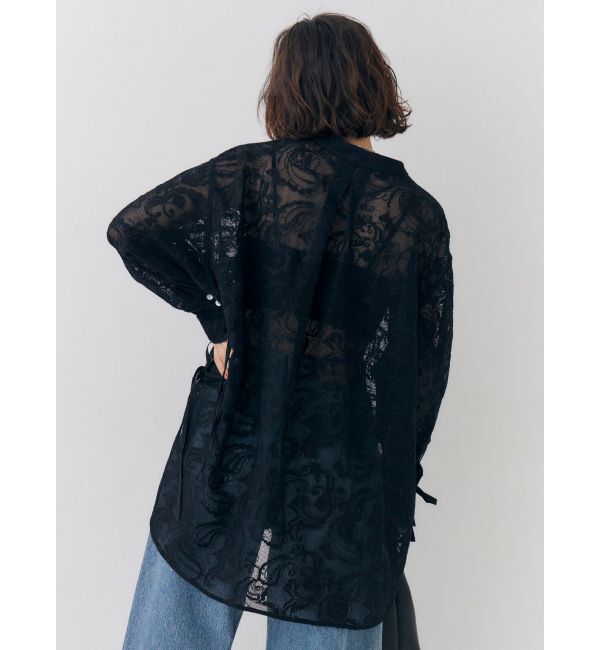 Ungrid「レース刺繍ルーズシャツ」|シャツ・ブラウス|
