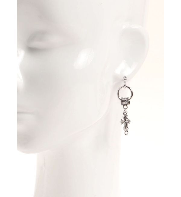 EVRIS「CHAIN CROSS MOTIF ピアス」|ピアス|
