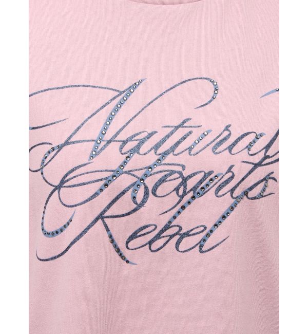 EVRIS「オーバーサイズラインストーングラフィックロンT」|Tシャツ・カットソー|
