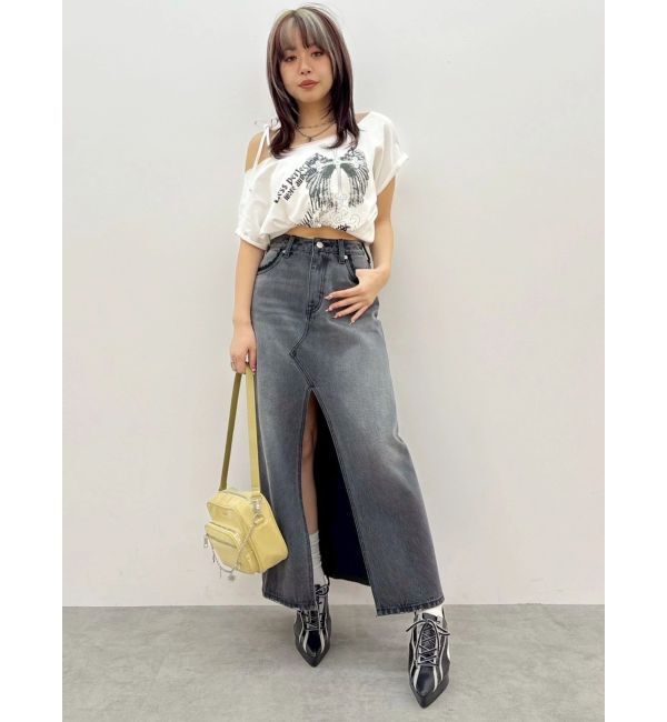 EVRIS「モチーフワンショルダーグラフィックトップス」|Tシャツ・カットソー|