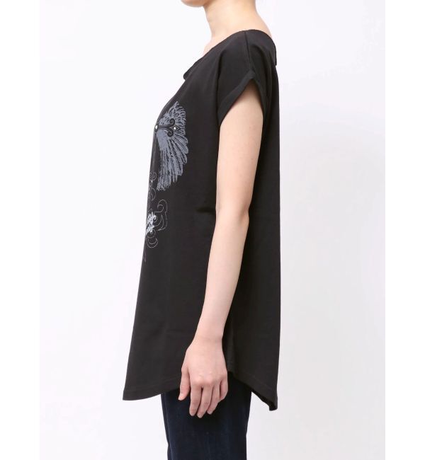 EVRIS「モチーフワンショルダーグラフィックトップス」|Tシャツ・カットソー|