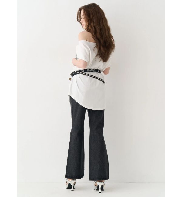 EVRIS「モチーフワンショルダーグラフィックトップス」|Tシャツ・カットソー|