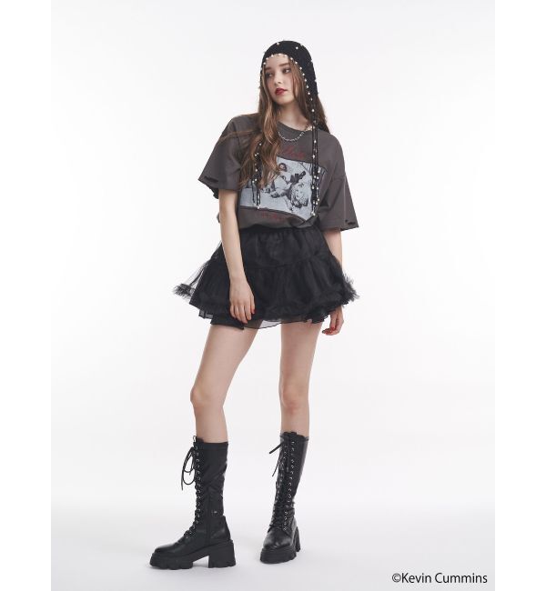 jouetie「【KevinCummins&times;jouetie】フォトダメージBIGTシャツ」|Tシャツ・カットソー|
