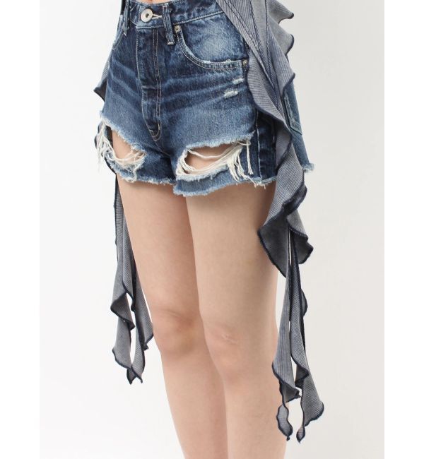 GYDA「GG SIDE DRAPE EDGEオフショルトップス」|Tシャツ・カットソー|