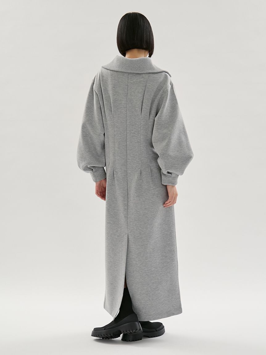 emmi atelier「【ONLINE限定】ハーフジップダンボールワンピース」|ワンピース|