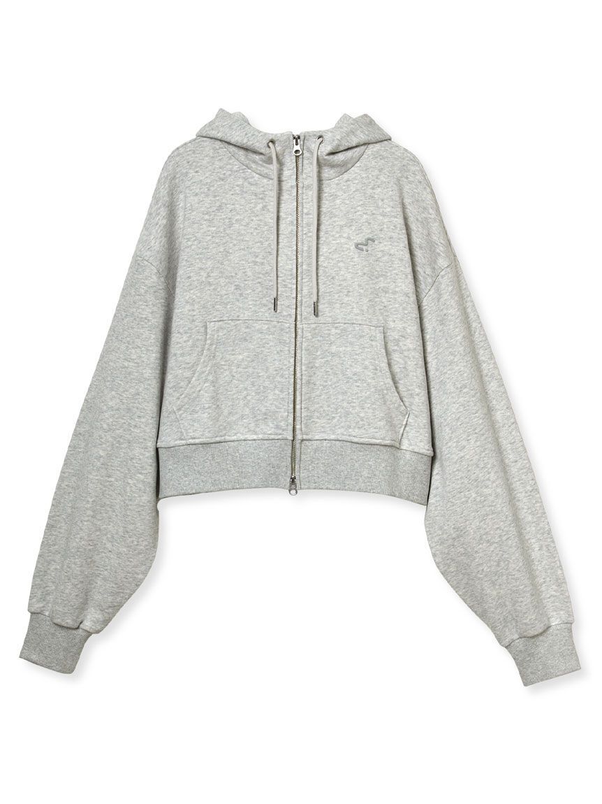 emmi atelier「【W&T】ジップアップフーディー/コンパクトサイズ【セットアップ対応】」|パーカー|