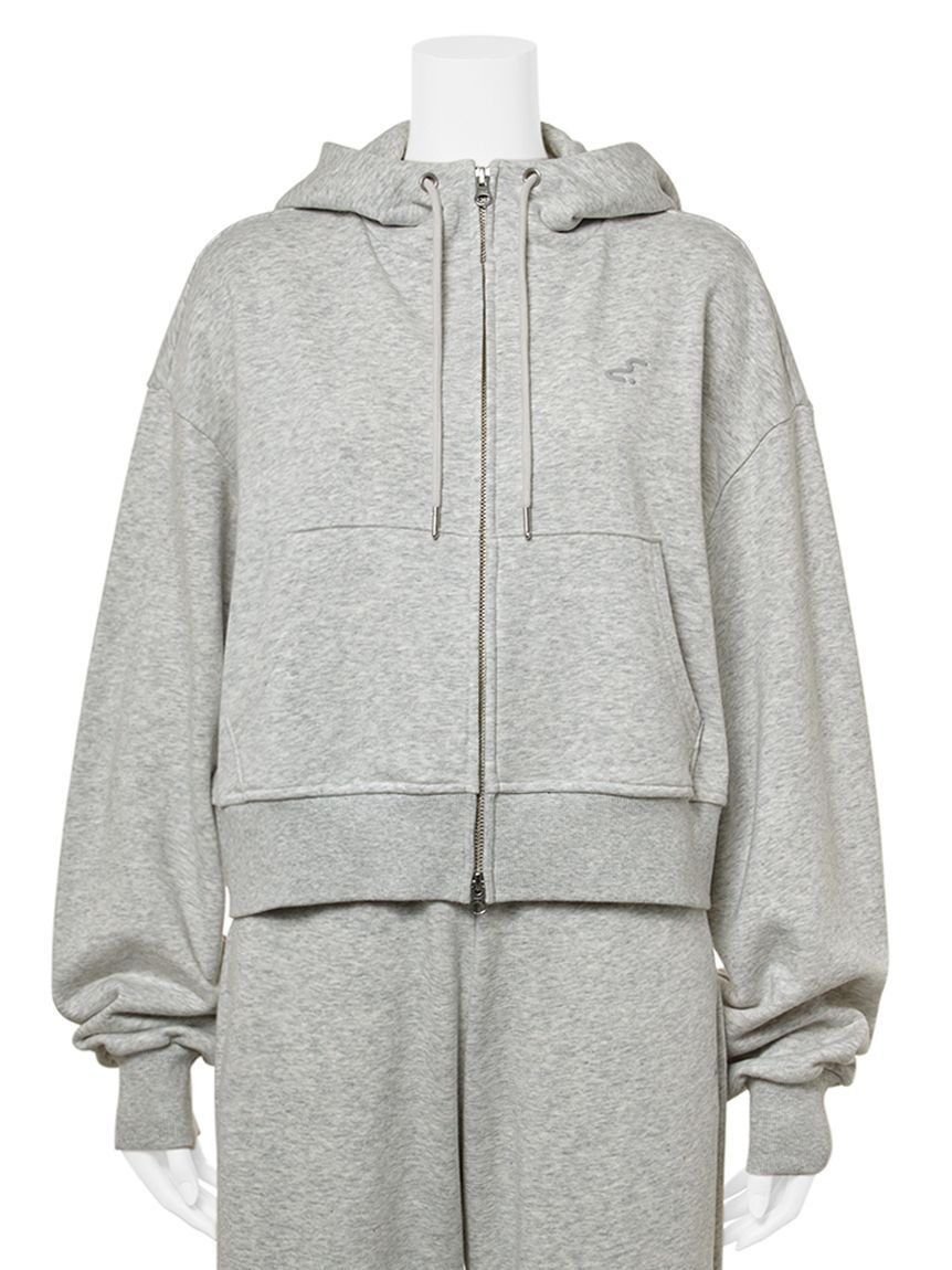 emmi atelier「【W&T】ジップアップフーディー/コンパクトサイズ【セットアップ対応】」|パーカー|