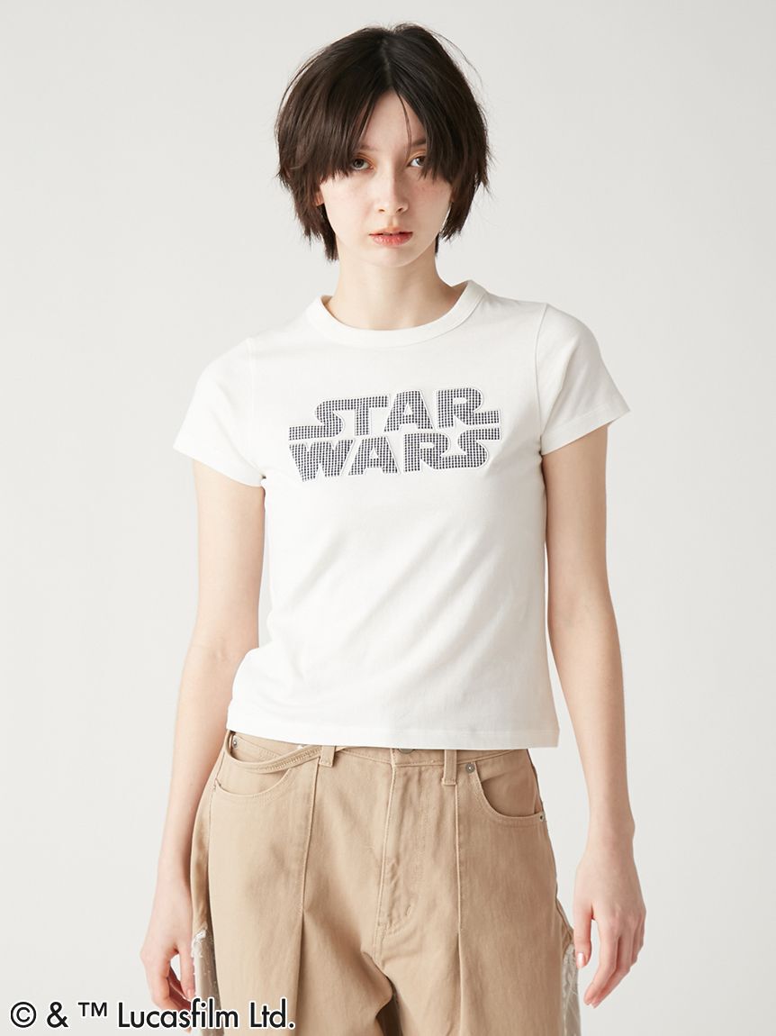 FURFUR「【STAR WARS(TM)】アップリケロゴTシャツ」|Tシャツ・カットソー|WHT