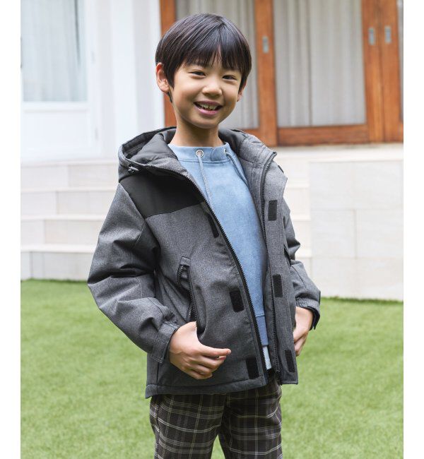 ikka kids「【親子コーデ】中綿防風マウンテンパーカー（110~160cm）」|その他|ミディアムグレー