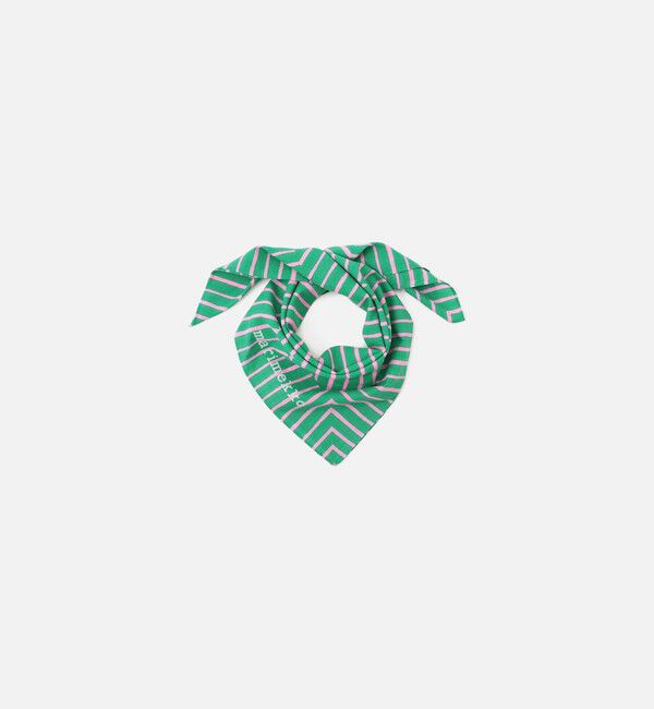 Marimekko「Astrilli Piccolo スカーフ」|その他|ｸﾞﾘｰﾝ&times;ﾗｲﾄﾋﾟﾝｸ