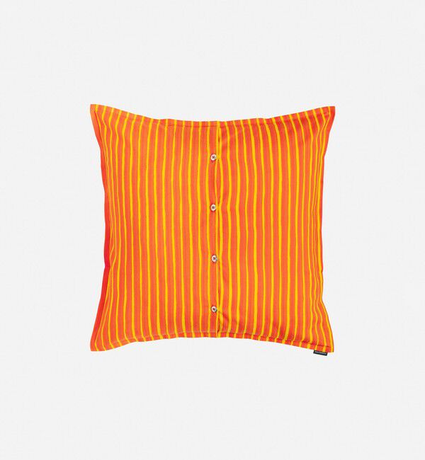 Marimekko「Piccolo クッションカバー 50&times;50cm」|クッション・クッションカバー|オレンジ&times;イエロー