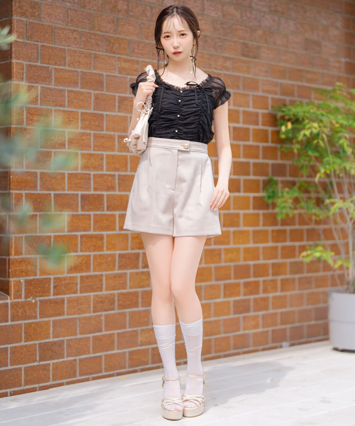WILLSELECTION「タックデザインショートパンツ」|キュロット|