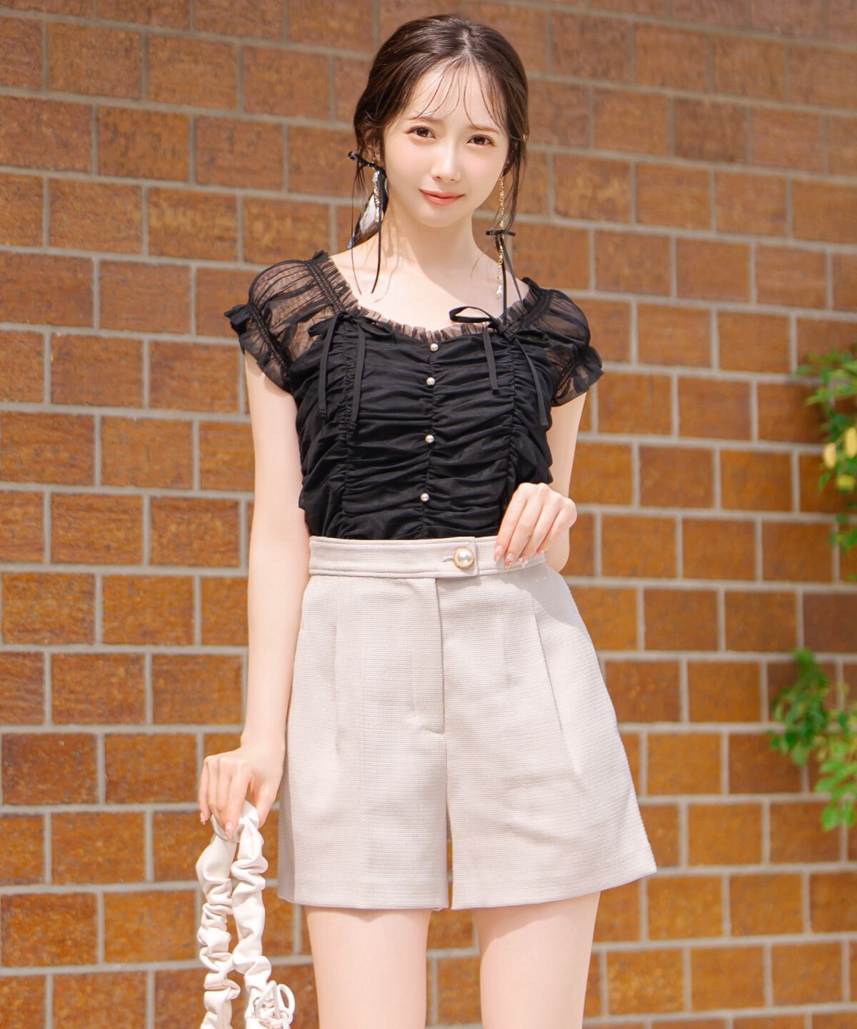 WILLSELECTION「タックデザインショートパンツ」|キュロット|