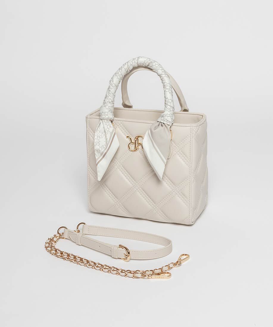  「2WAY モノグラムスカーフキルティングハンドバッグ」|ハンドバッグ|