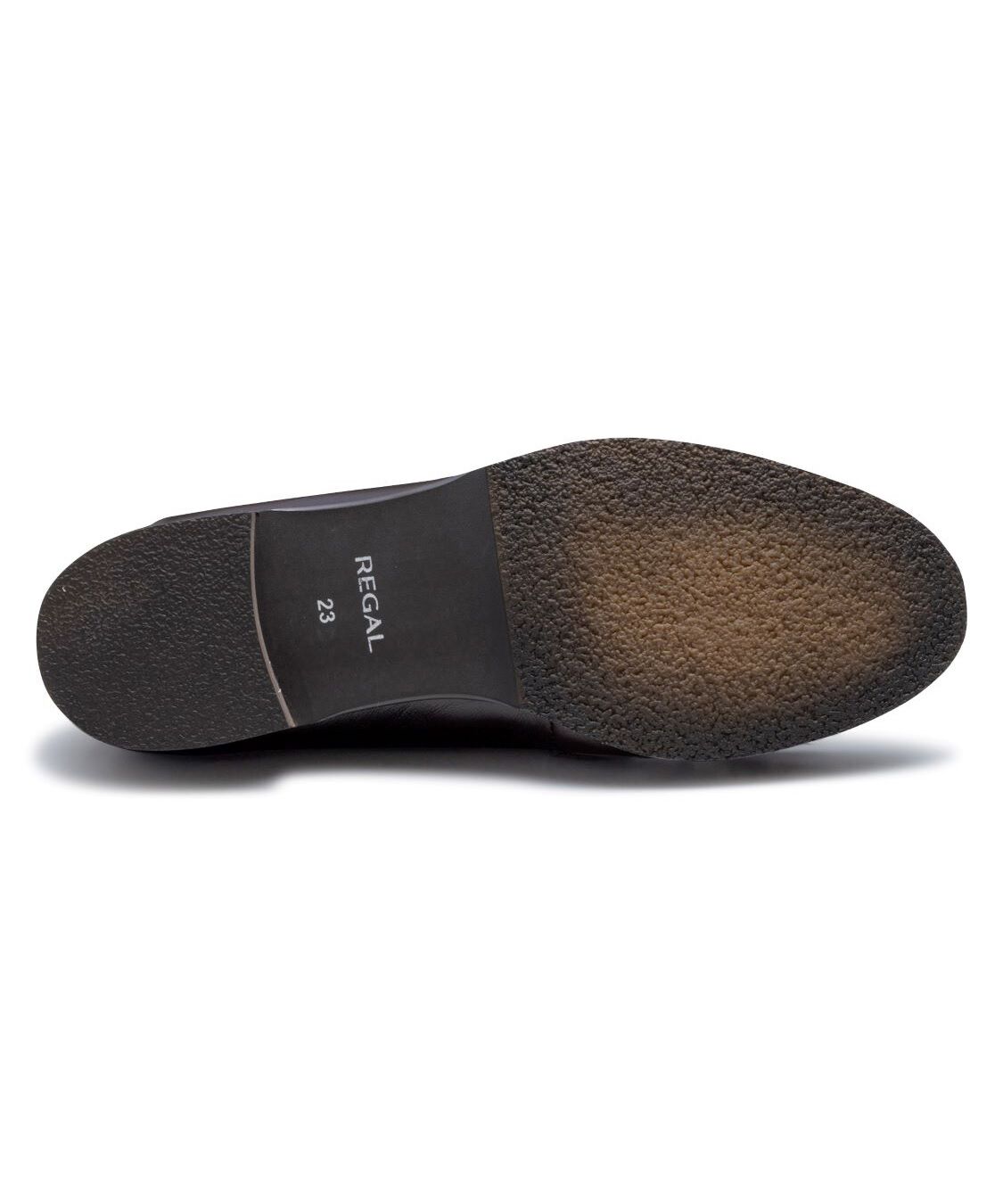 REGAL SHOES「REGAL 【新作】ギャザーフラットモカシン【ヒール15mm】　商品コード：F12SAH」|ローファー|