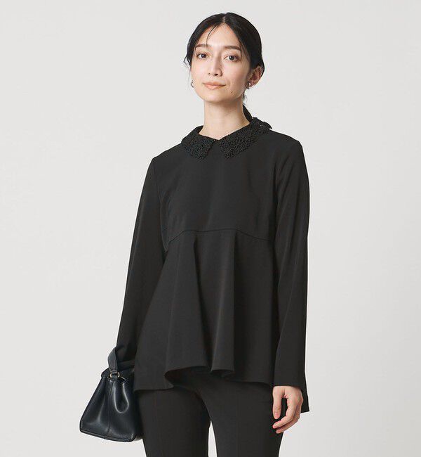UNITED ARROWS「FEEL CLEAN 2WAY ブラウス ‐防シワ ストレッチ UVカット‐」|シャツ・ブラウス|